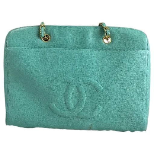 Vintage CC Chain leather tote