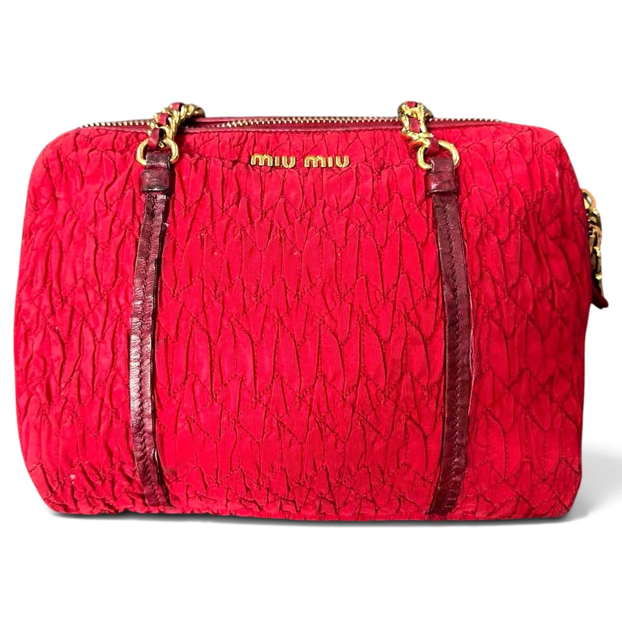 Matelassé bowling bag