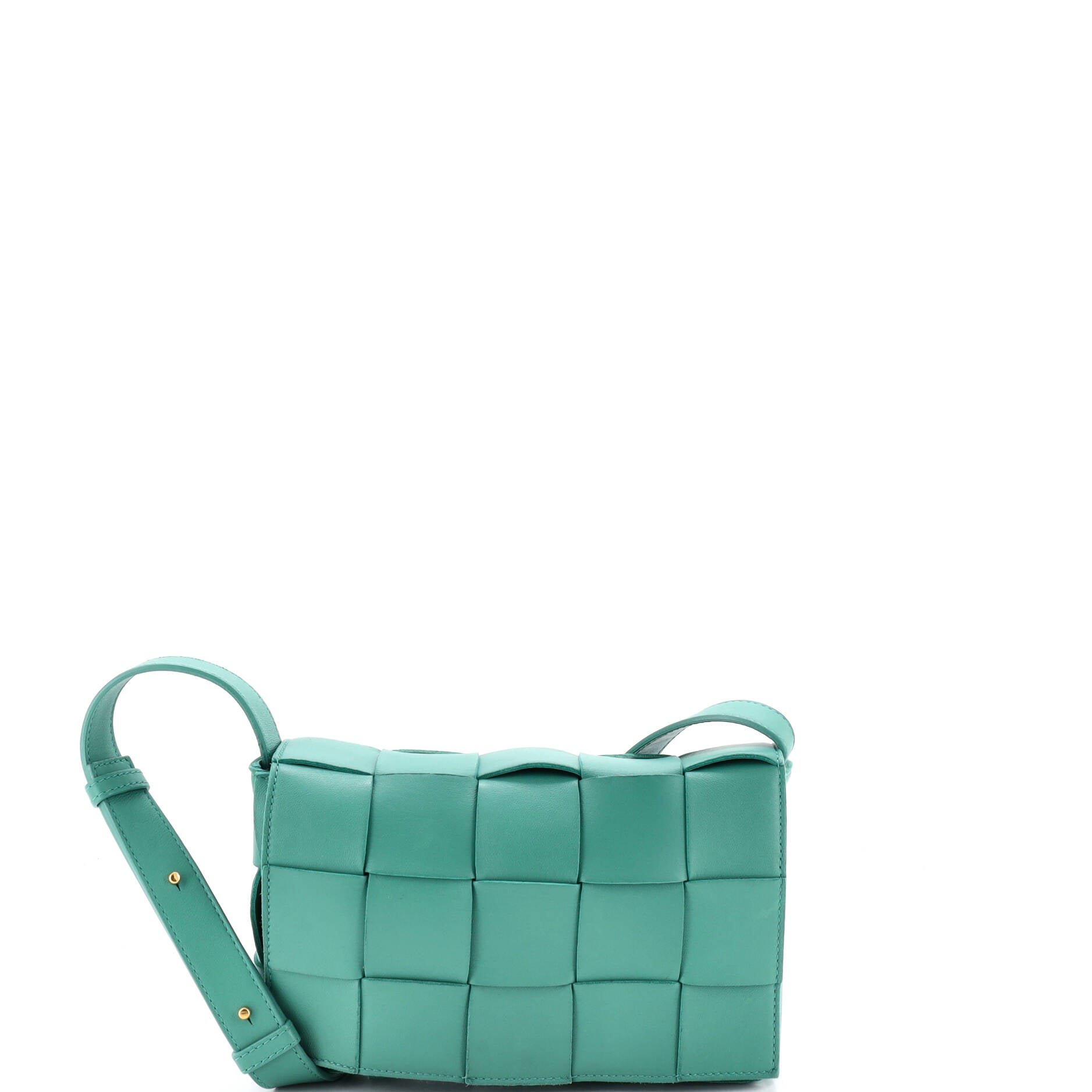 Cassette Crossbody Bag Maxi Intrecciato Leather Small