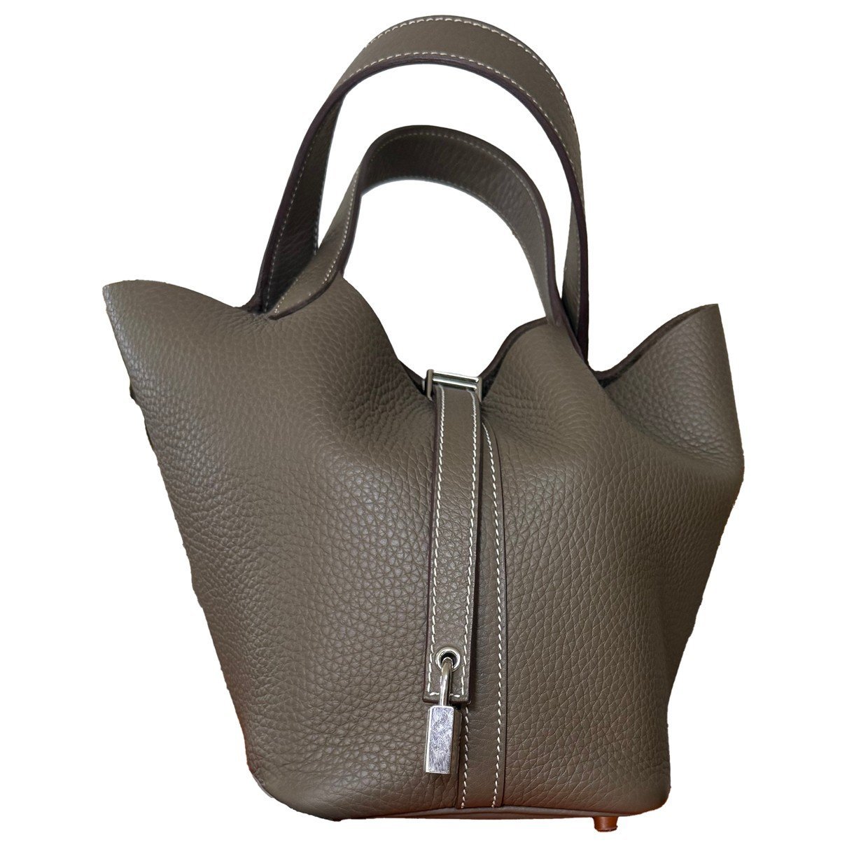 Picotin leather handbag
