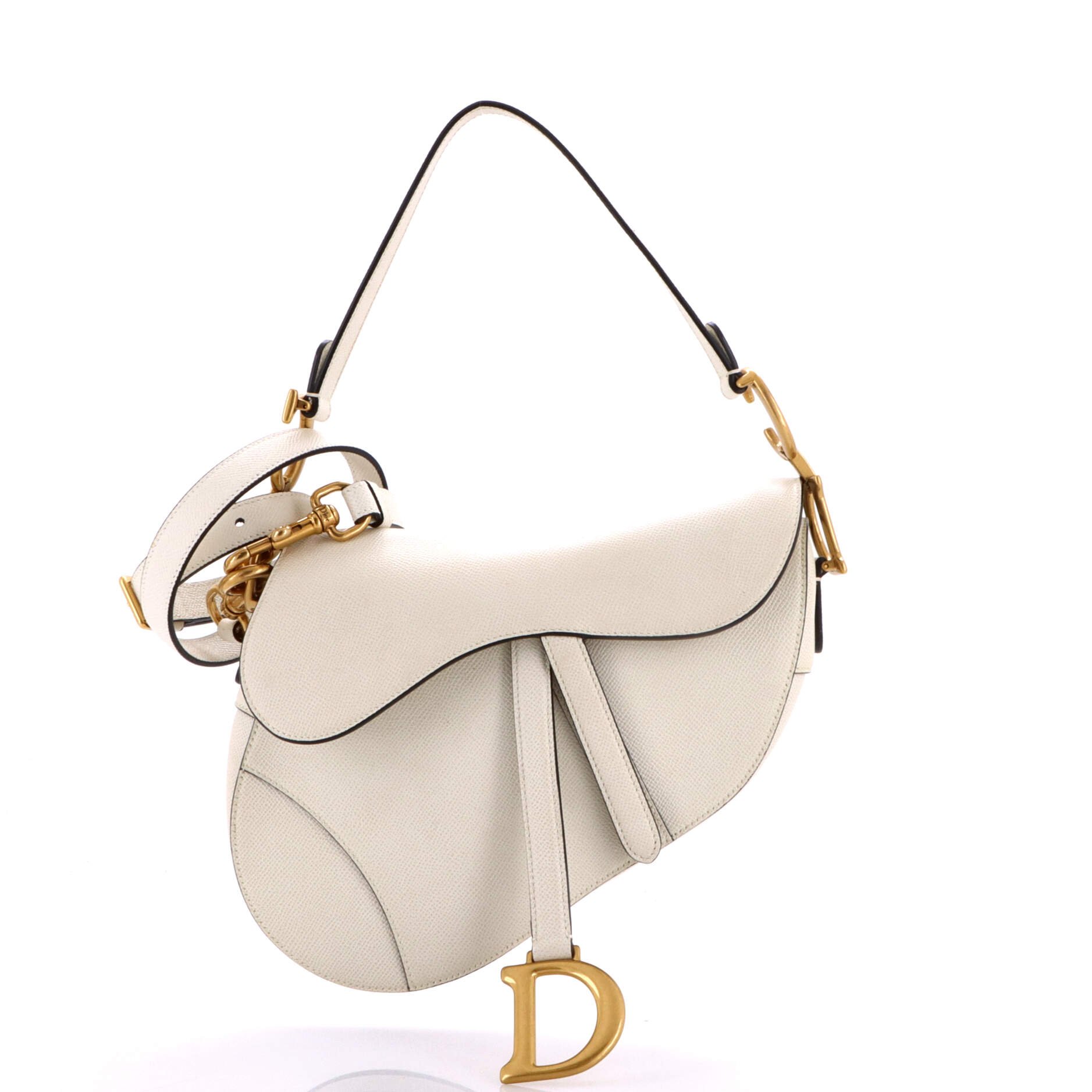 Saddle Handbag Leather Medium
