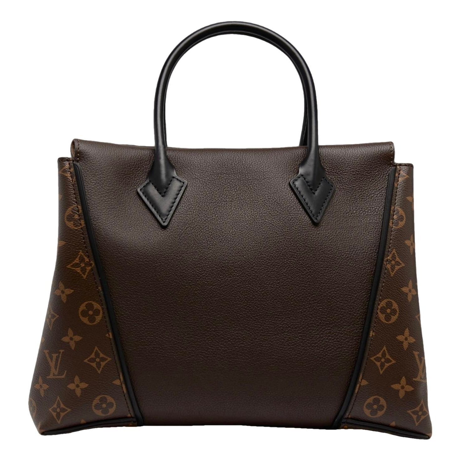Tote W leather tote