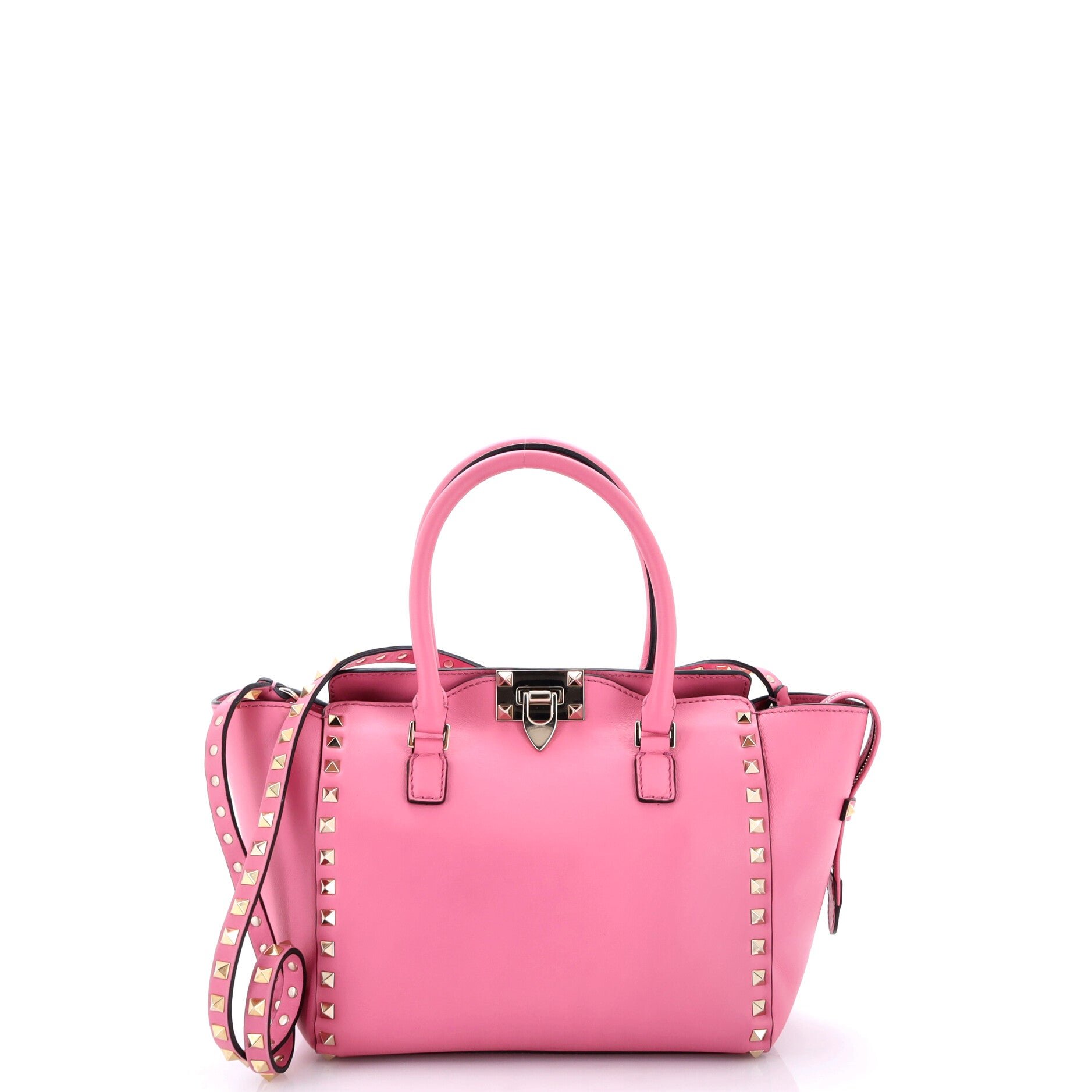 Rockstud Tote Rigid Leather Small