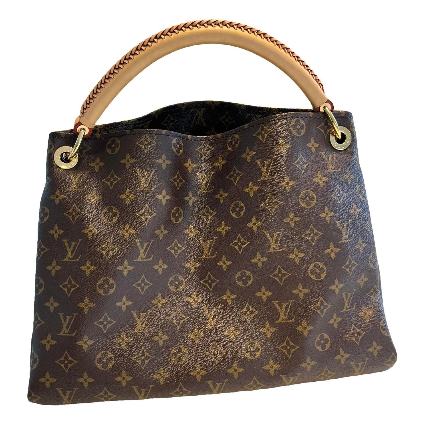 Artsy leather handbag