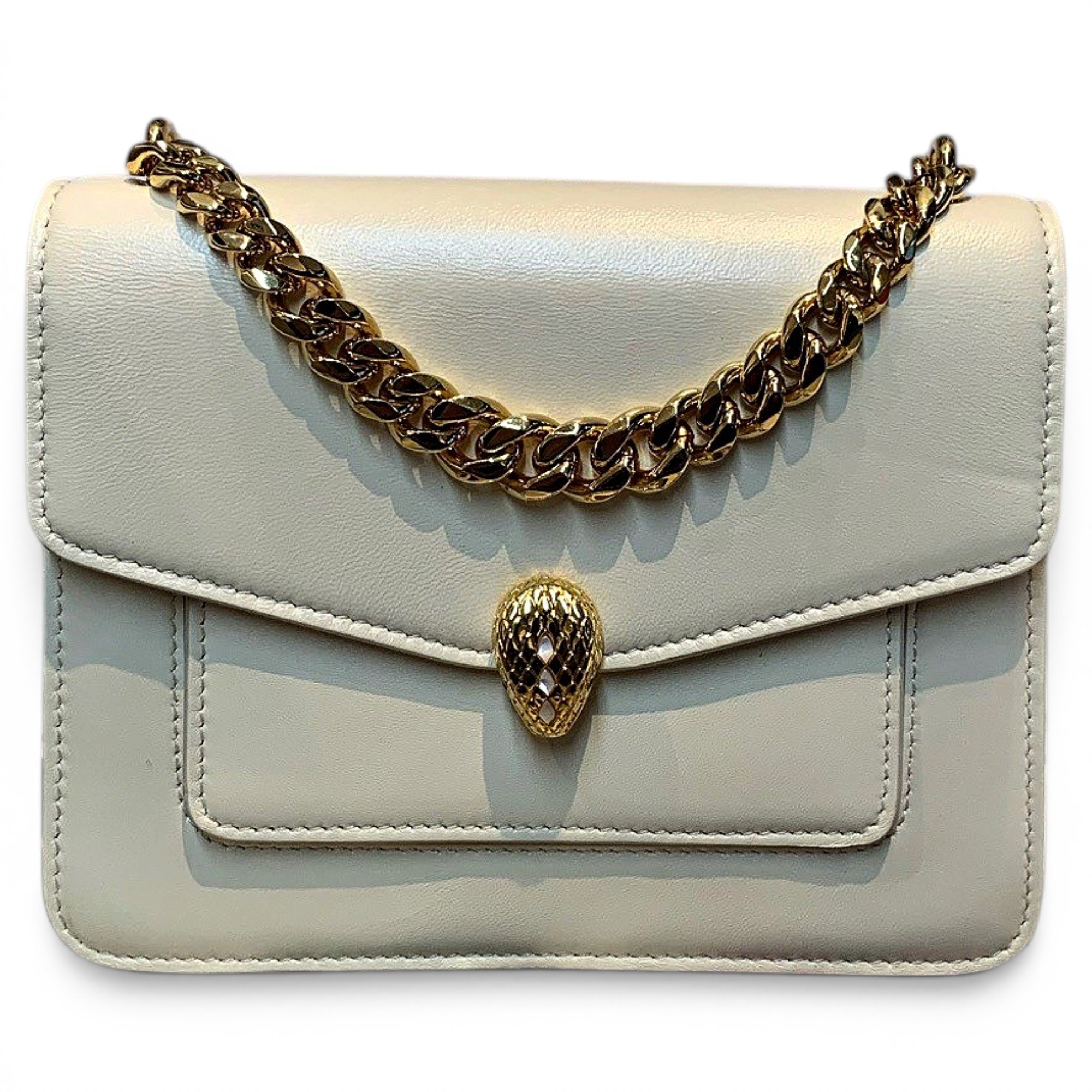 Serpenti leather handbag