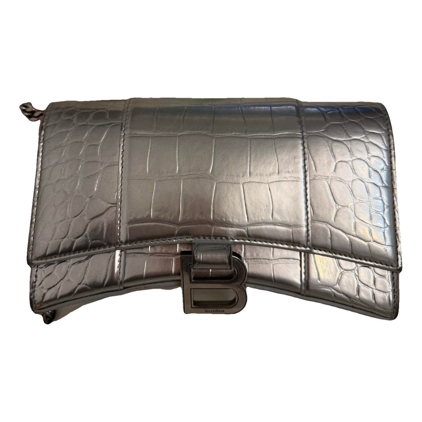 Leather clutch bag