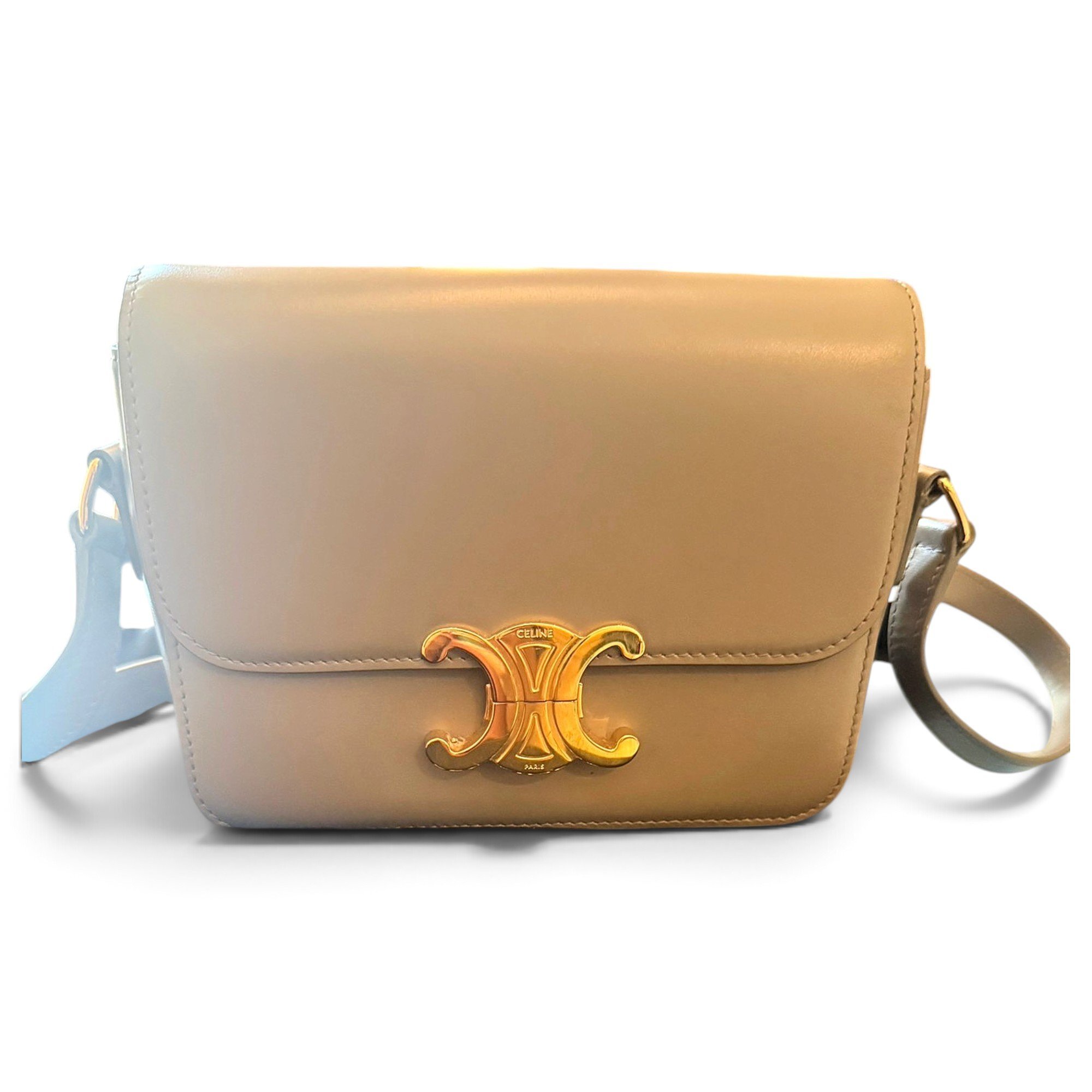 Triomphe leather handbag