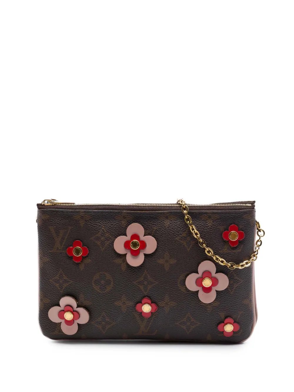 2019 Monogram Blooming Flowers Double Zip Pochette crossbody bag