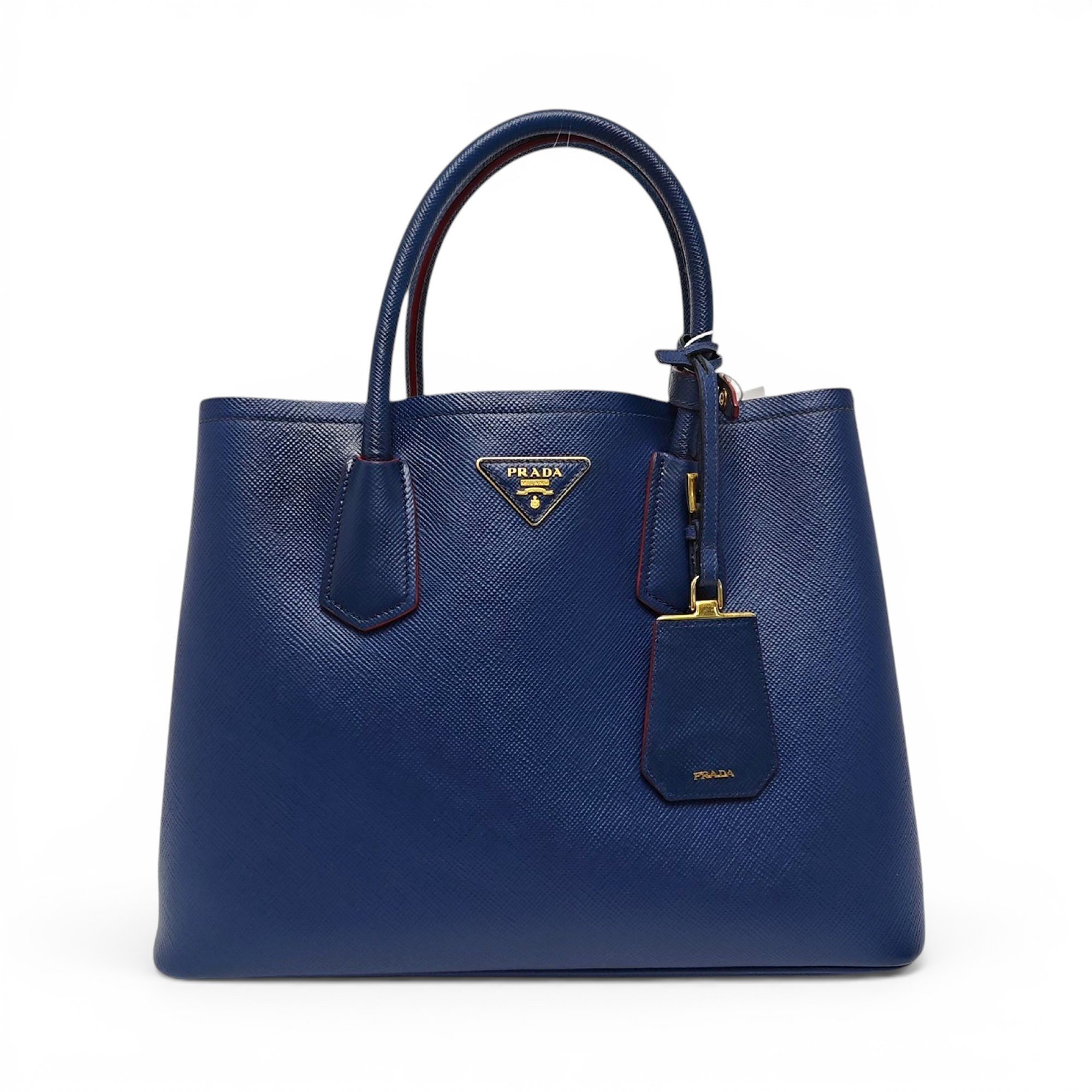Double leather tote