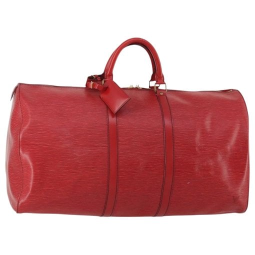 Keepall leather travel bag