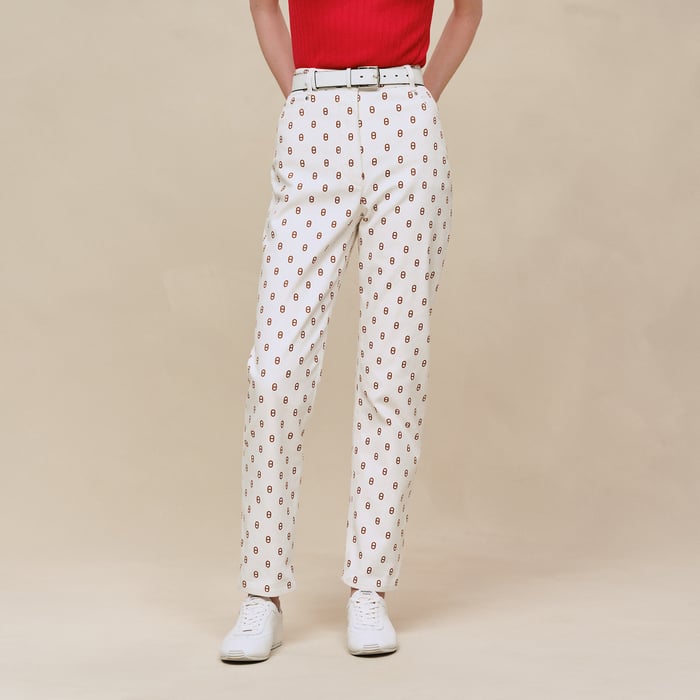 Marron Fauve "Chaine D’ancre" Straight Leg Pants