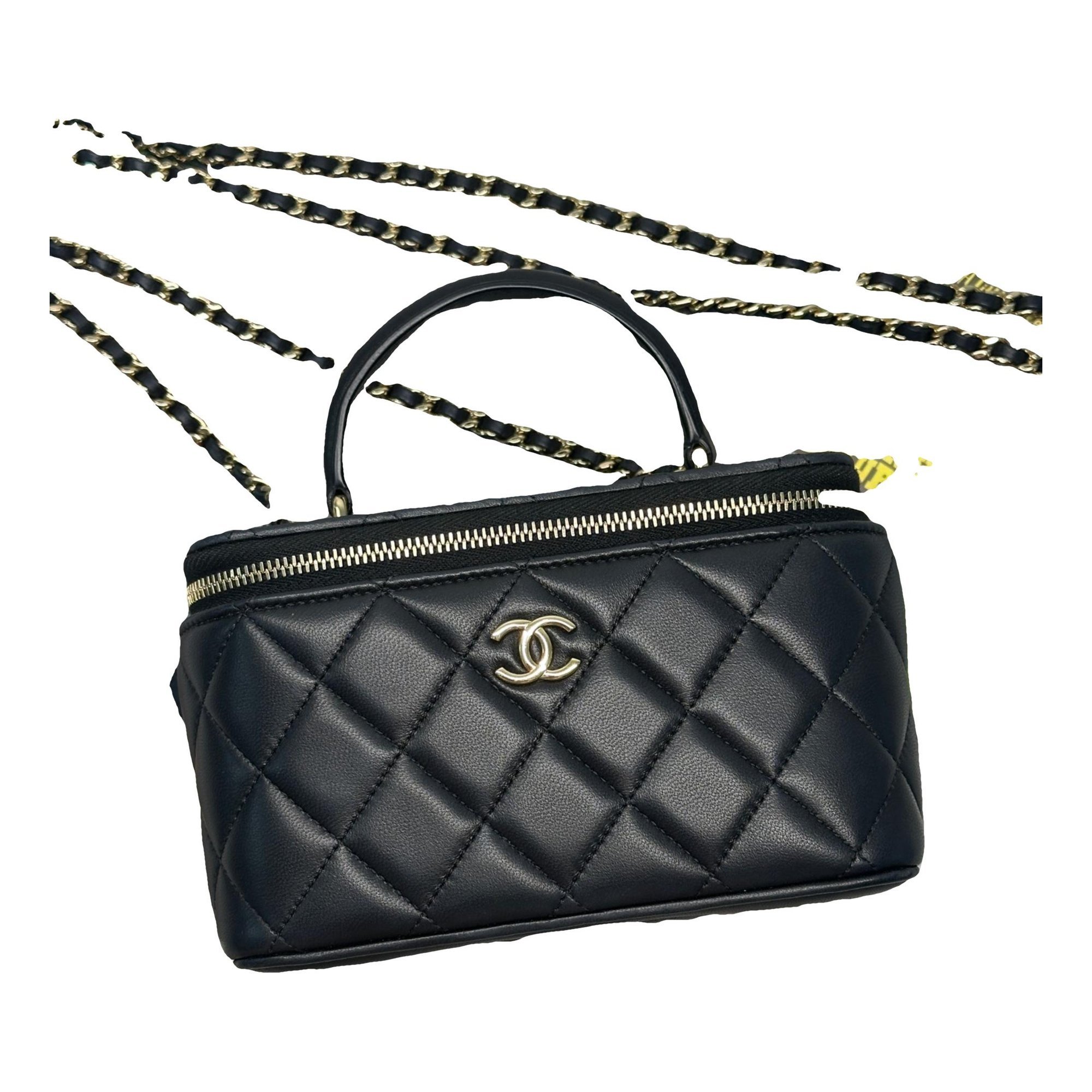 Trendy CC Vanity leather handbag