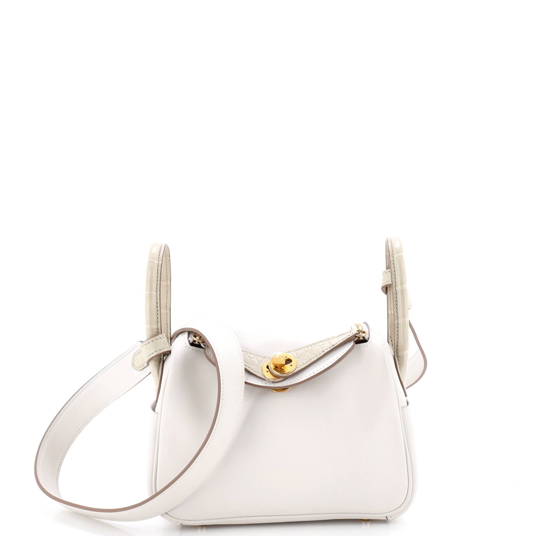 Hermes Touch Lindy Bag Swift with Matte Alligator Mini