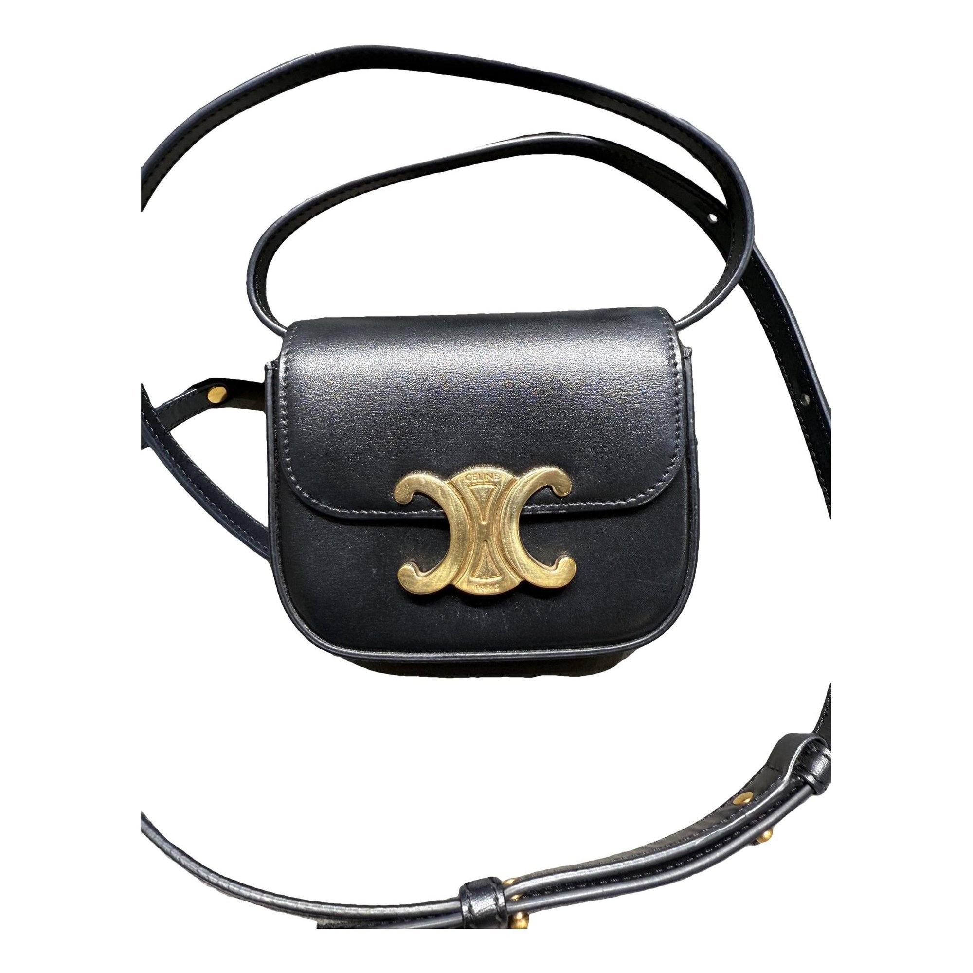 Triomphe leather handbag
