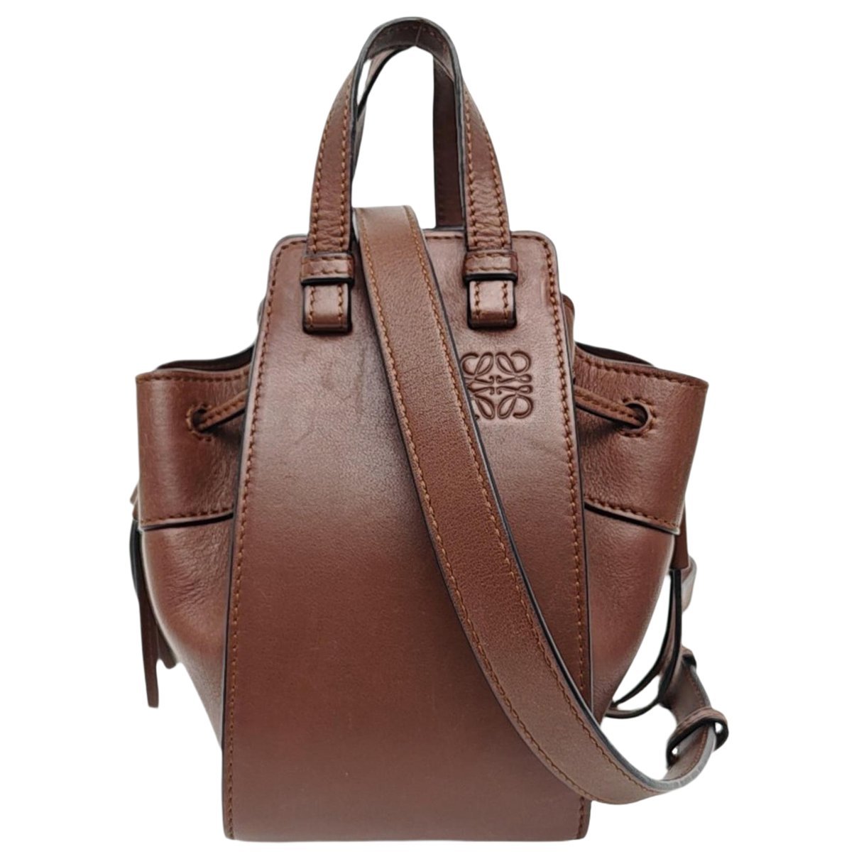 Hammock leather handbag
