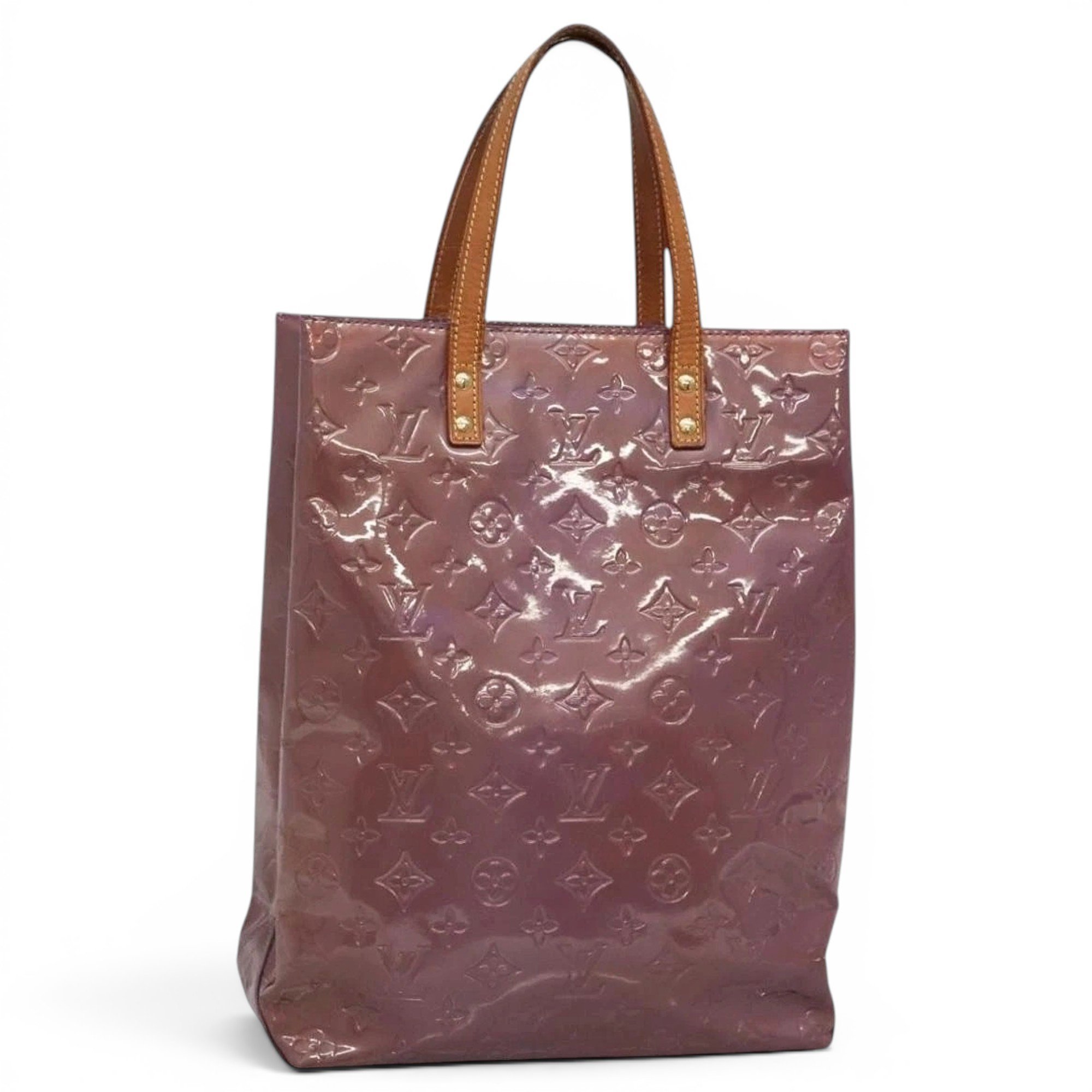 Patent leather handbag