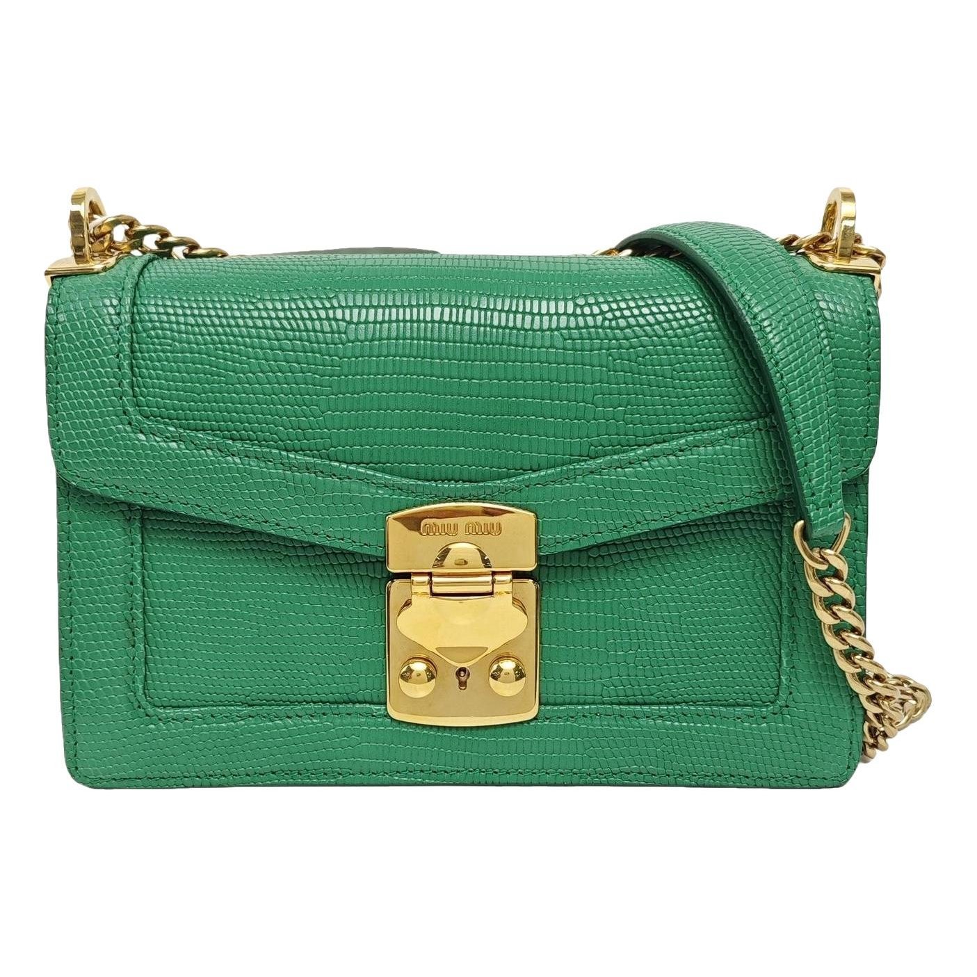Miu Confidential leather handbag