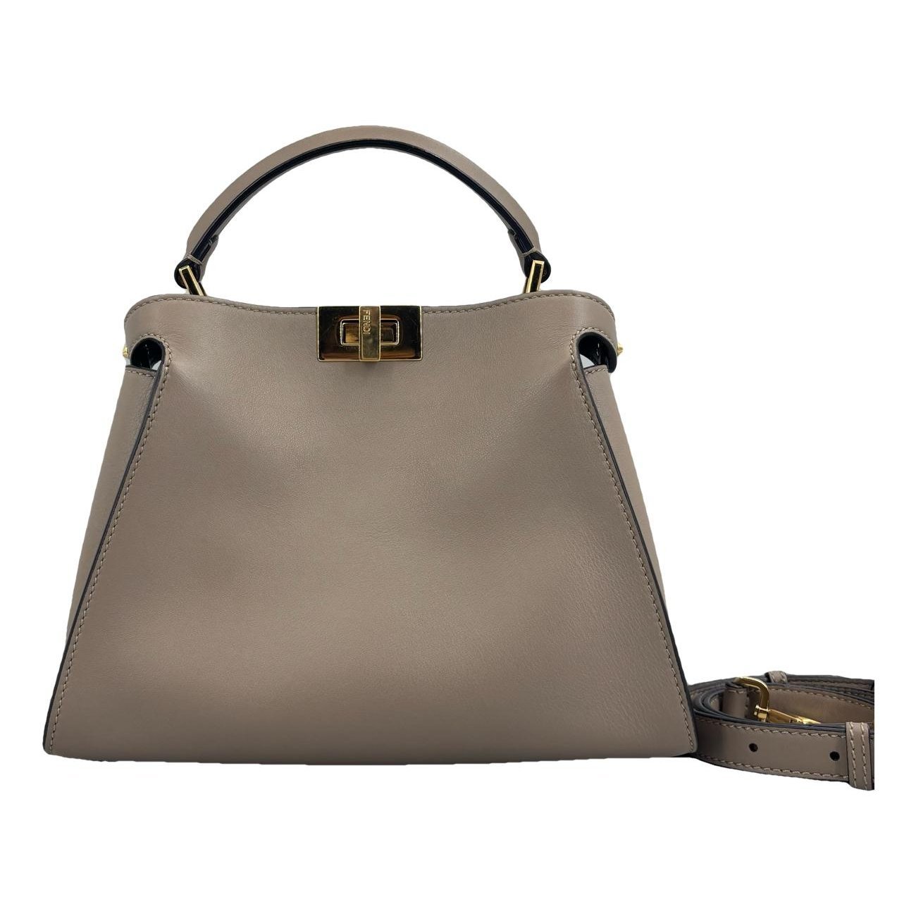 Peekaboo leather handbag