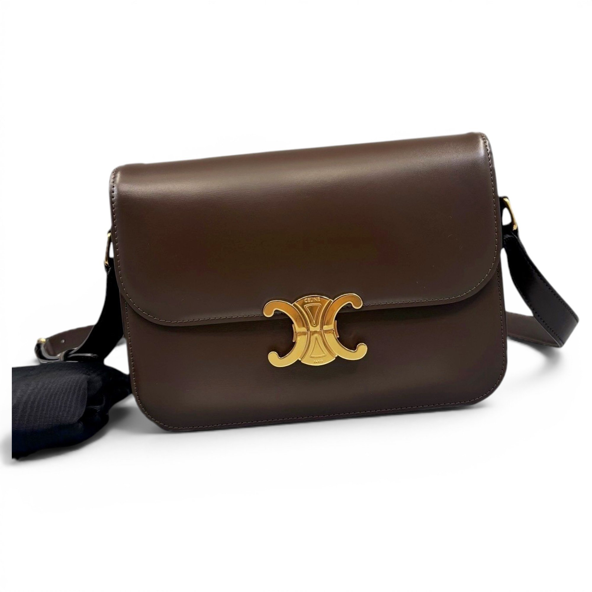 Triomphe leather handbag