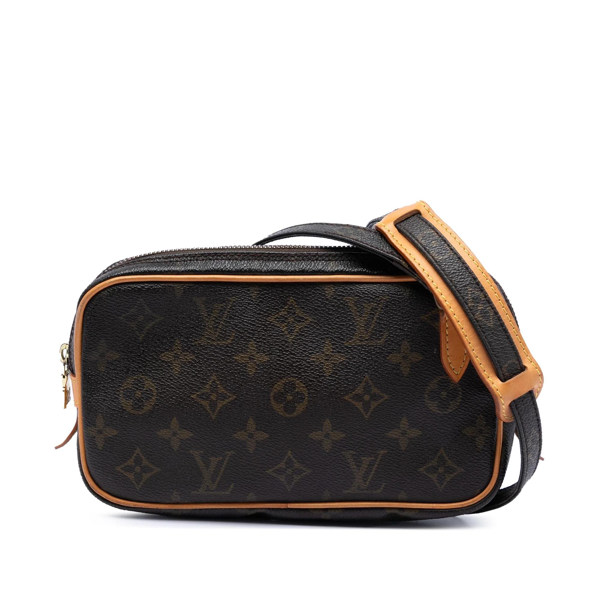 Leather clutch bag