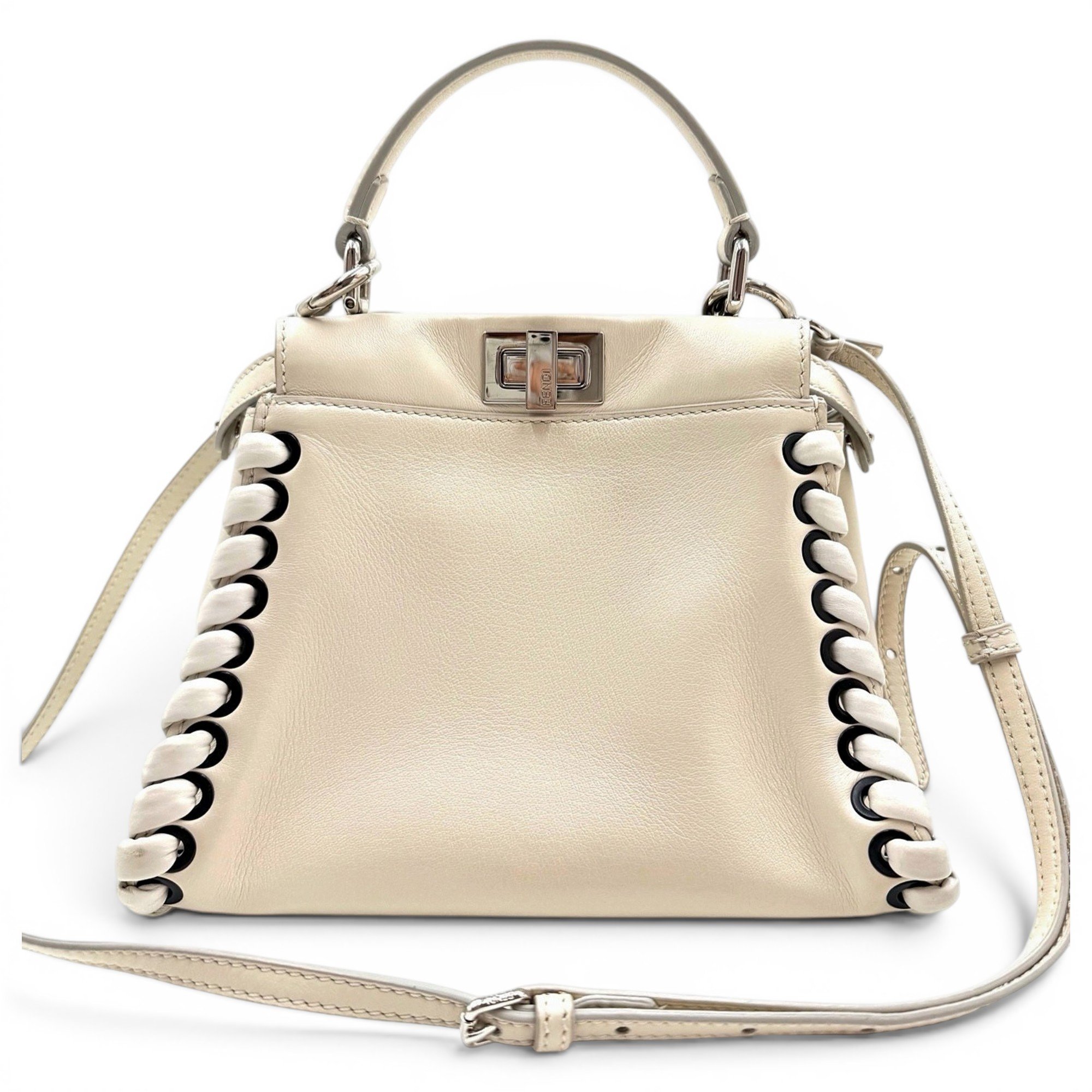 Peekaboo leather handbag