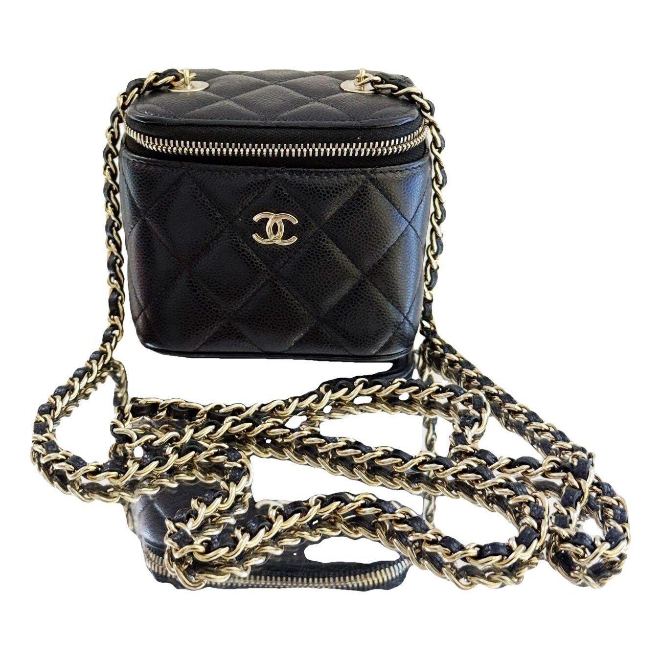Trendy CC Vanity leather handbag