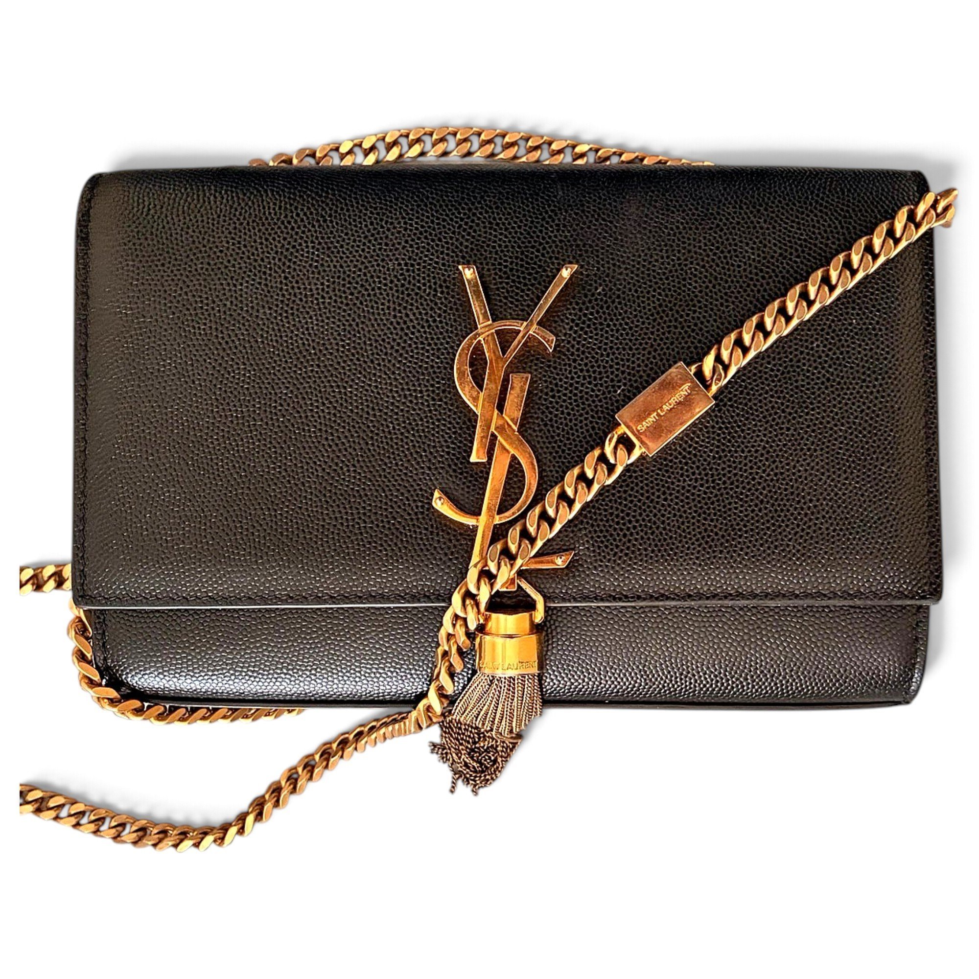 Patent leather handbag