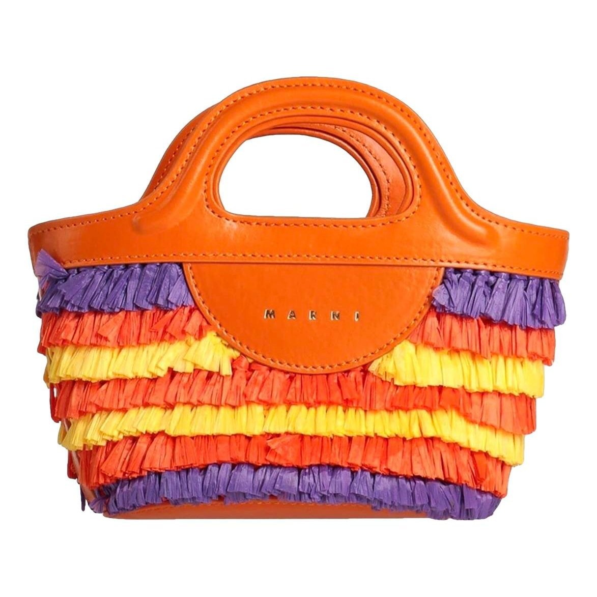 Tropicalia leather handbag