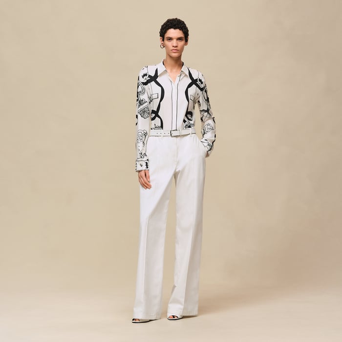 Blanc Cassé Loose Fit Pants