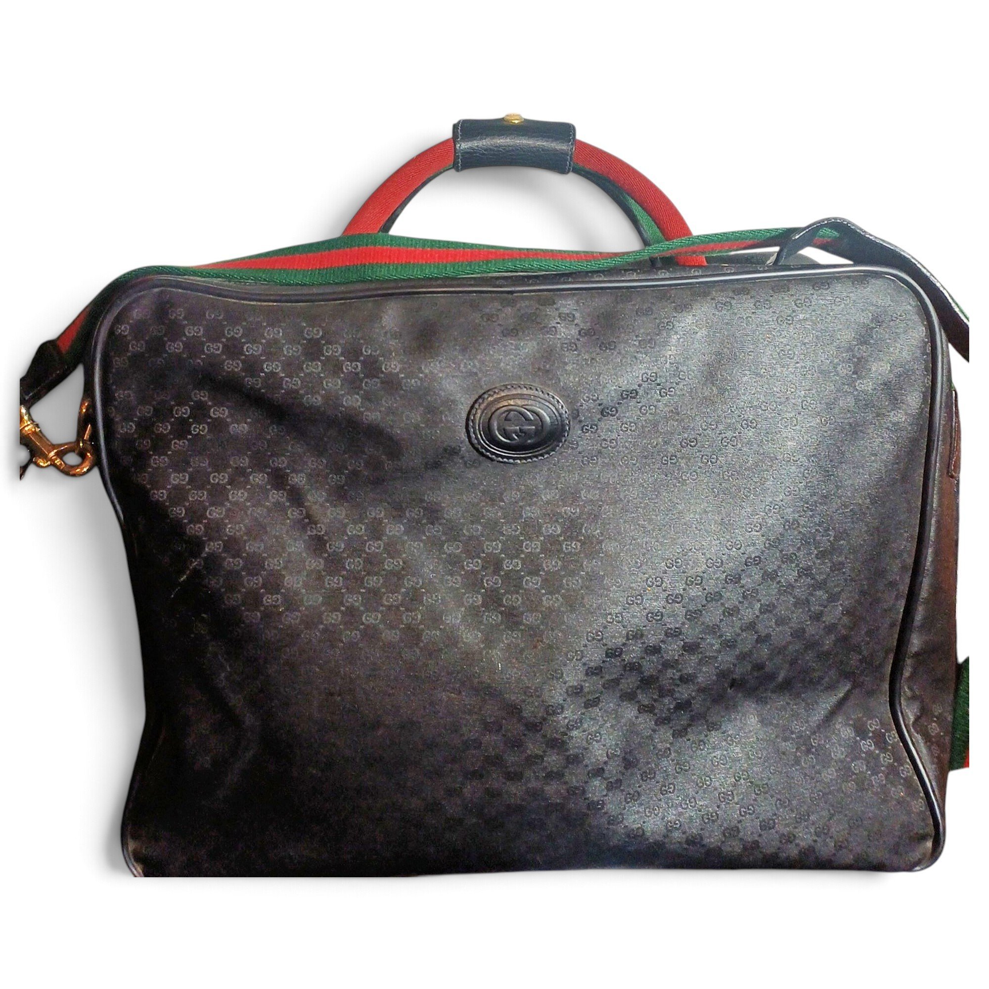Leather travel bag