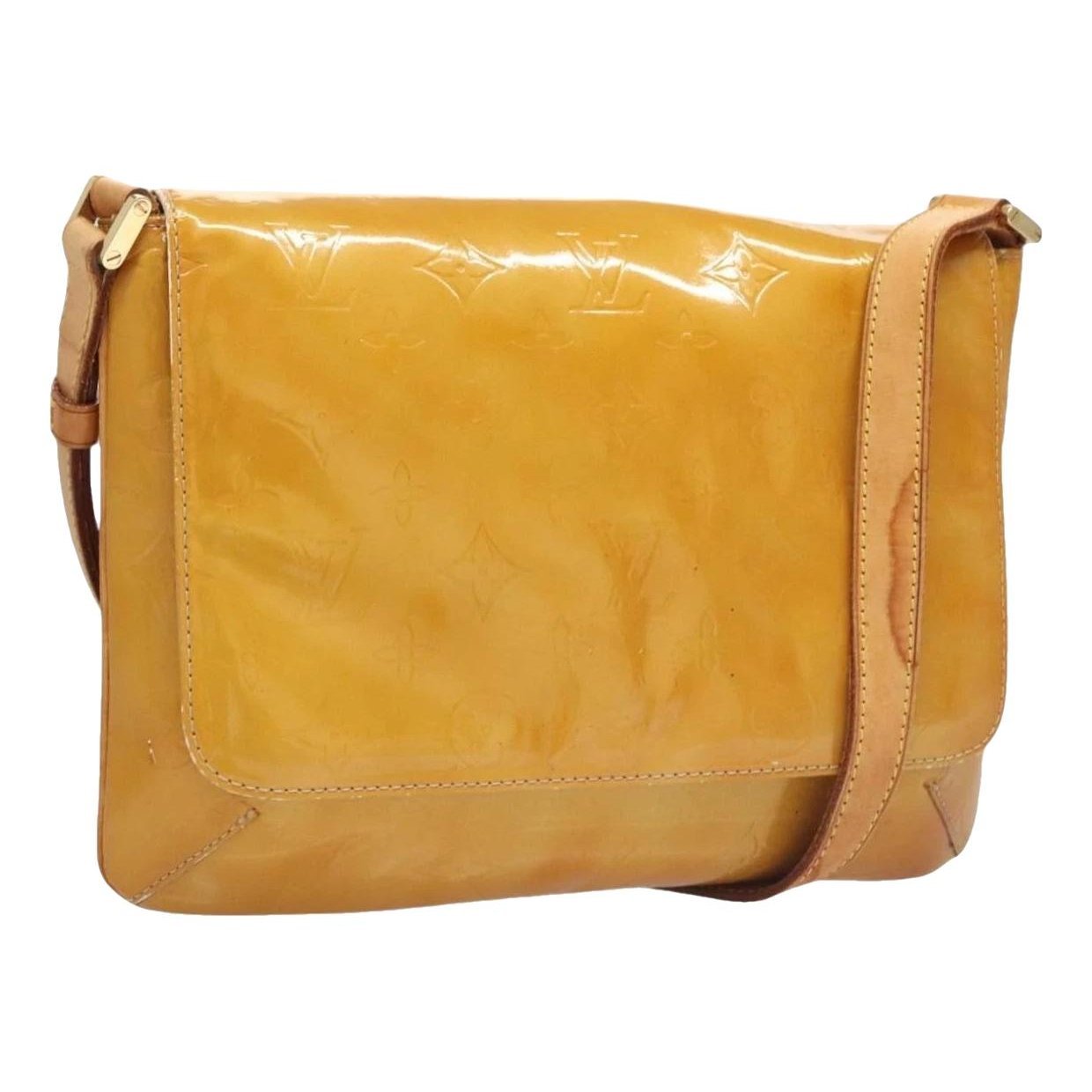 Patent leather handbag