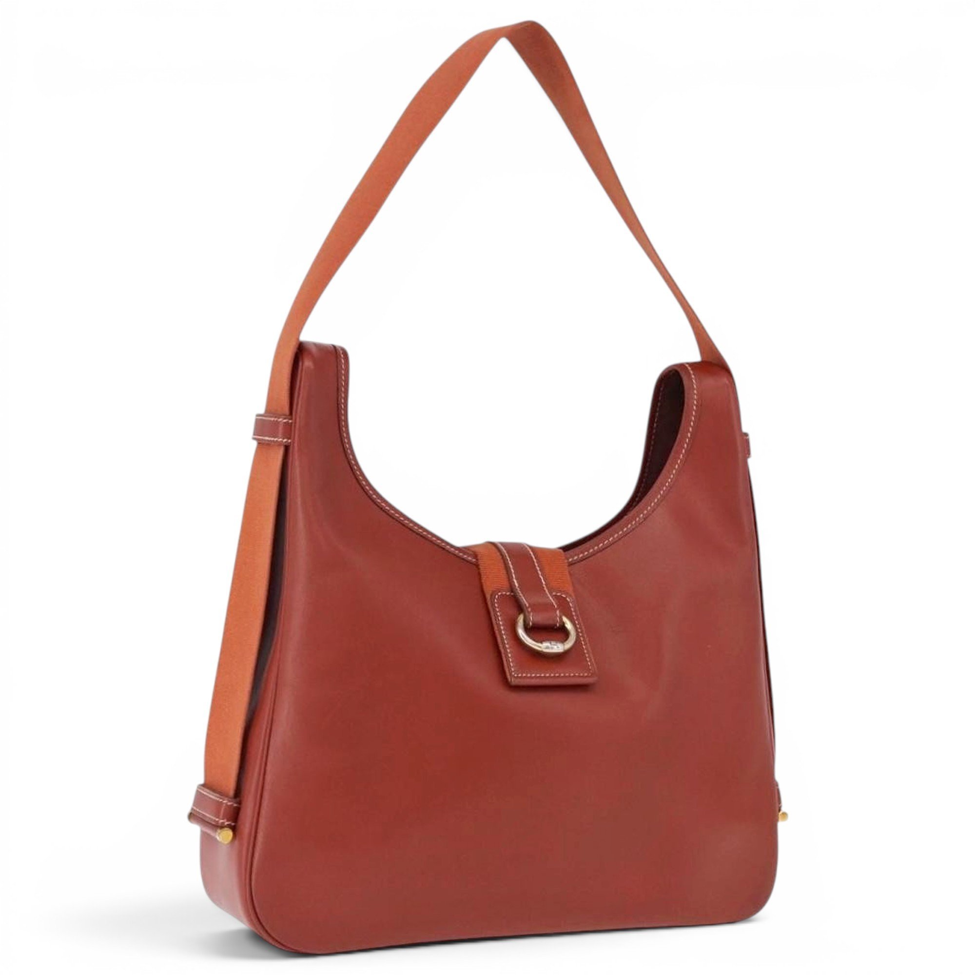 H leather handbag