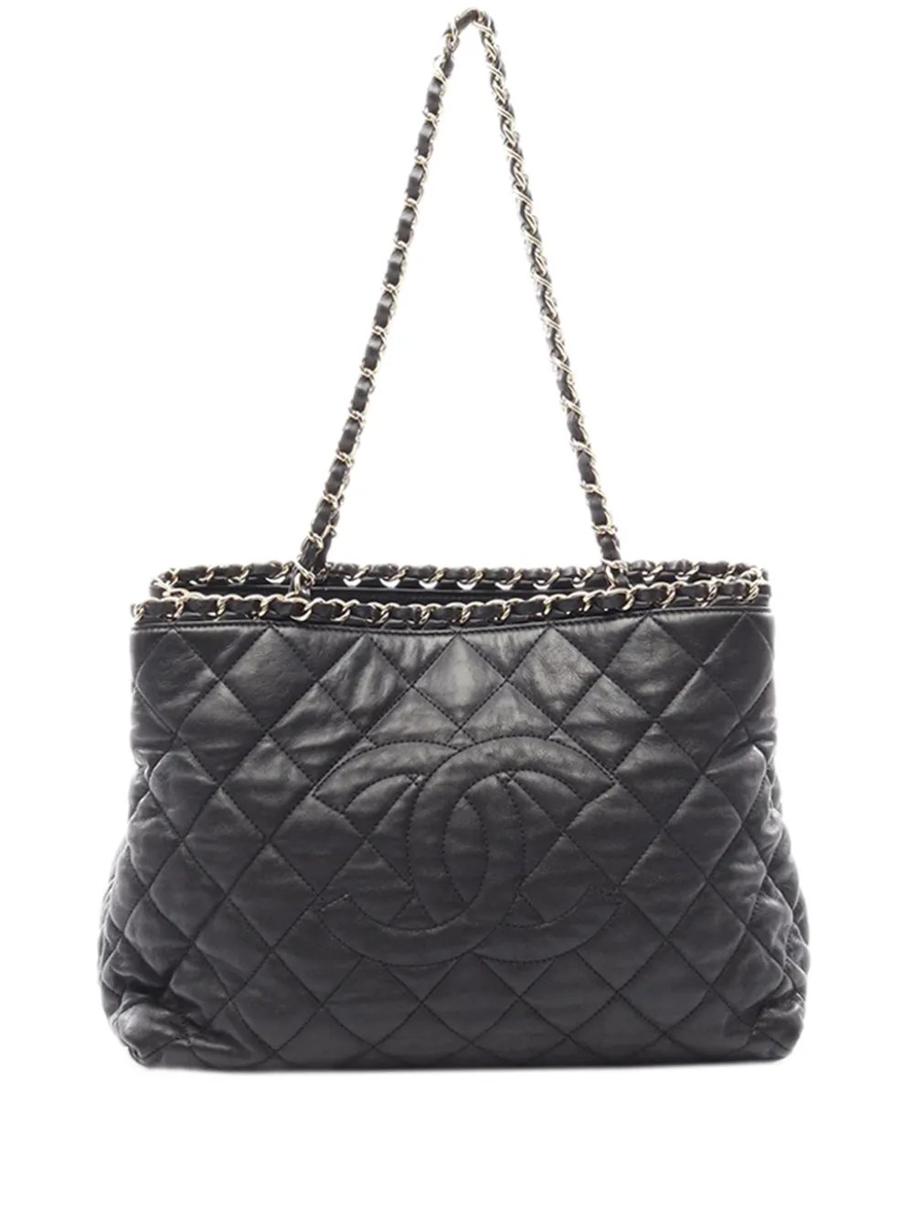 2012 Quilted Aged Calfskin Chain Me tote bag