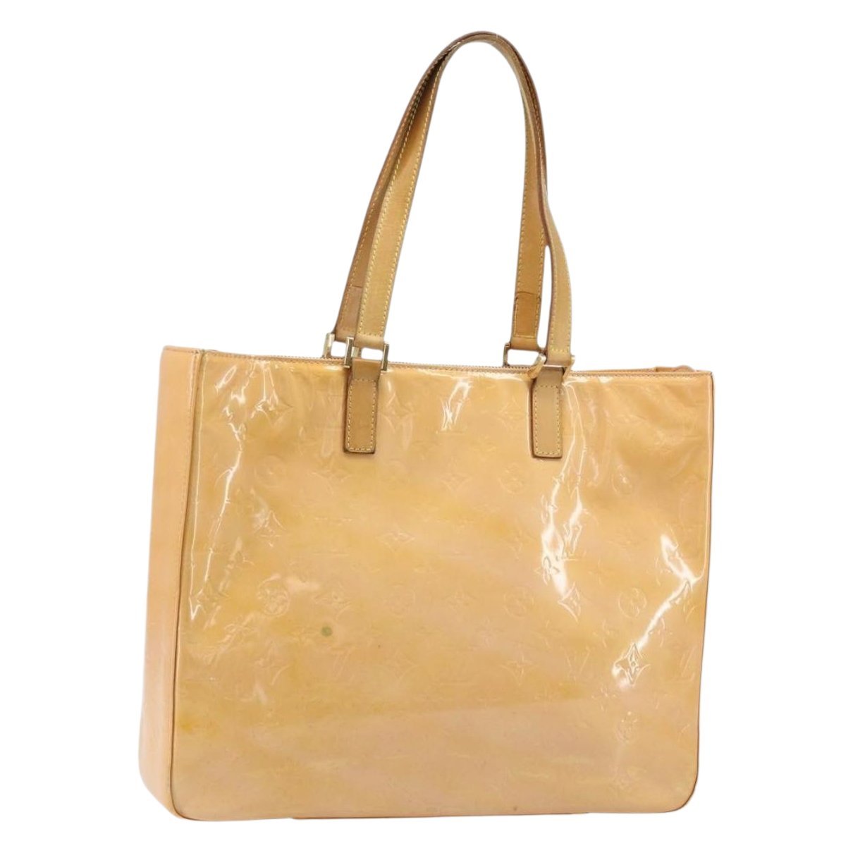 Columbus patent leather tote