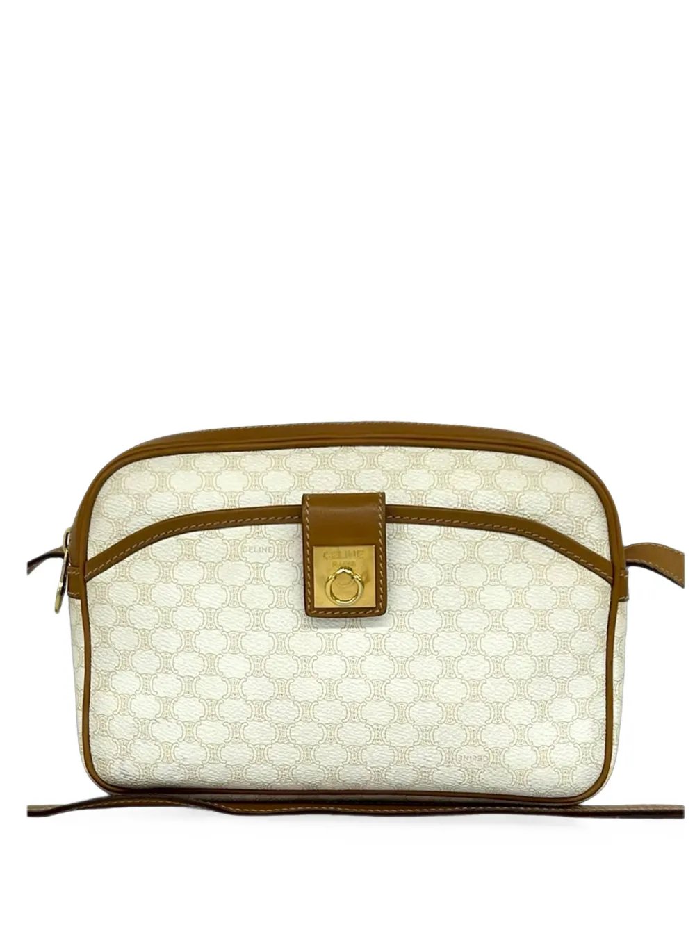 2010 Triomphe Coated Canvas crossbody bag