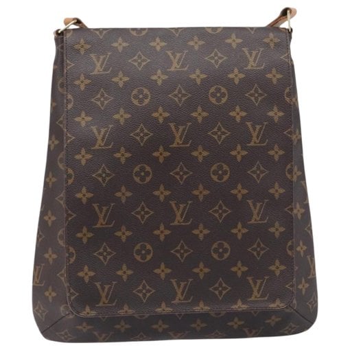 Musette cloth handbag