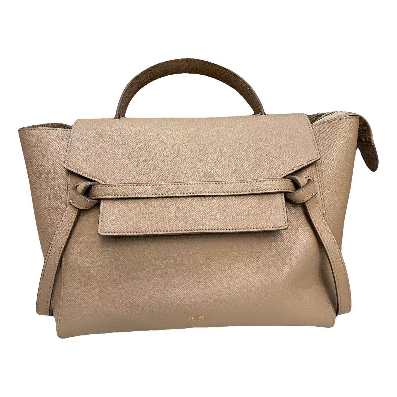 Belt leather handbag