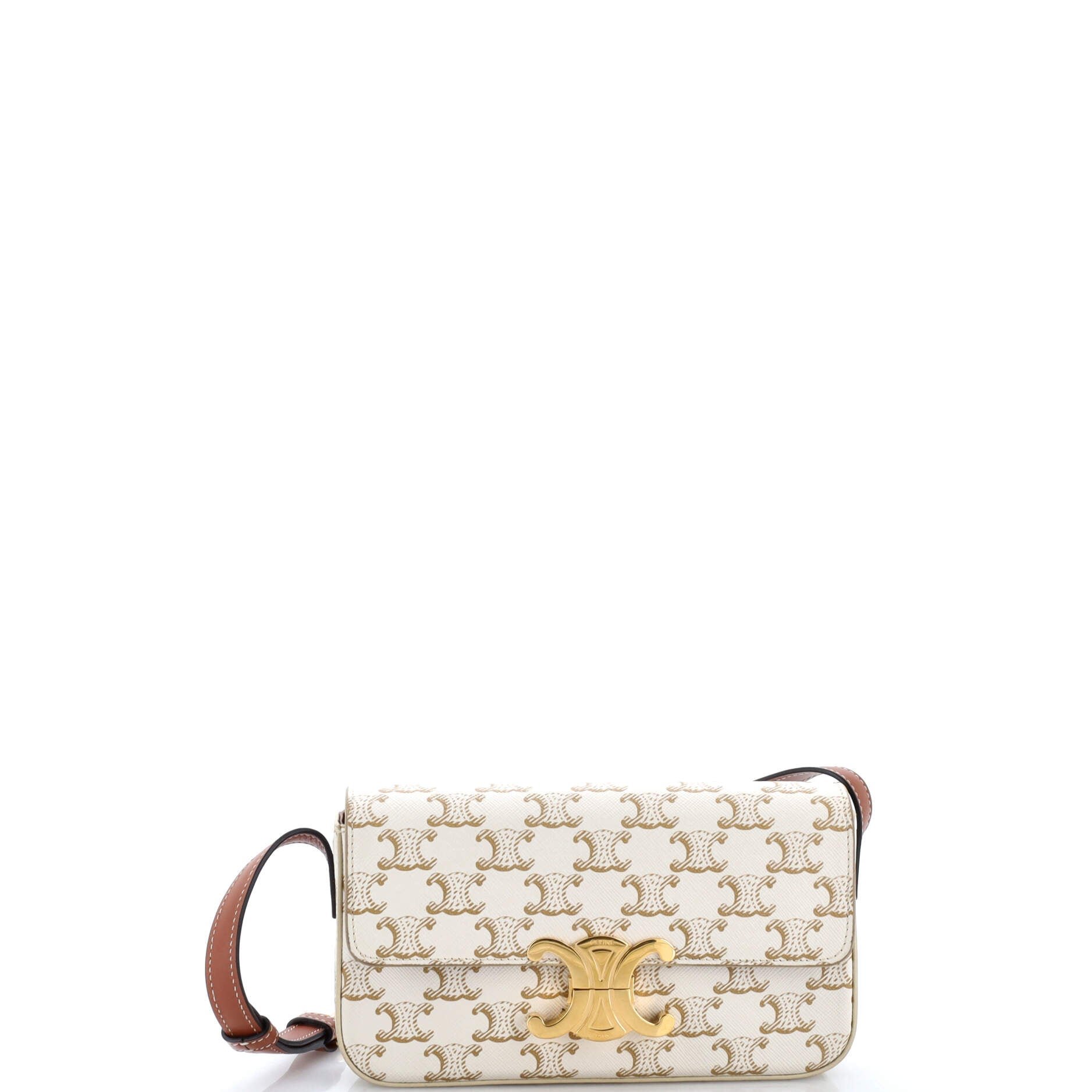 Triomphe East-West Shoulder Bag Triomphe Coated Canvas