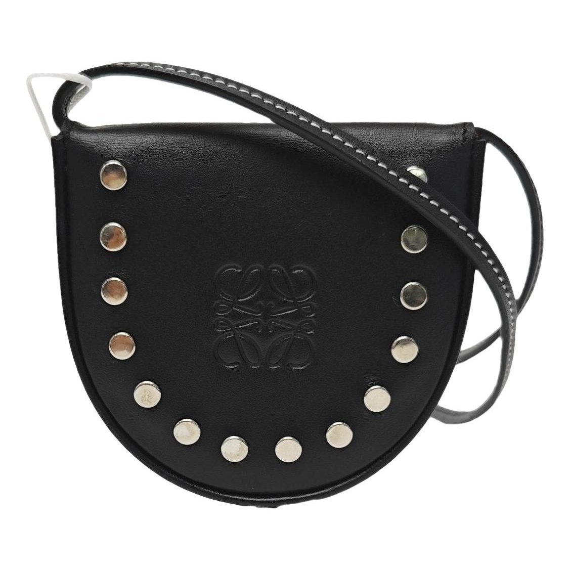 Heel leather handbag