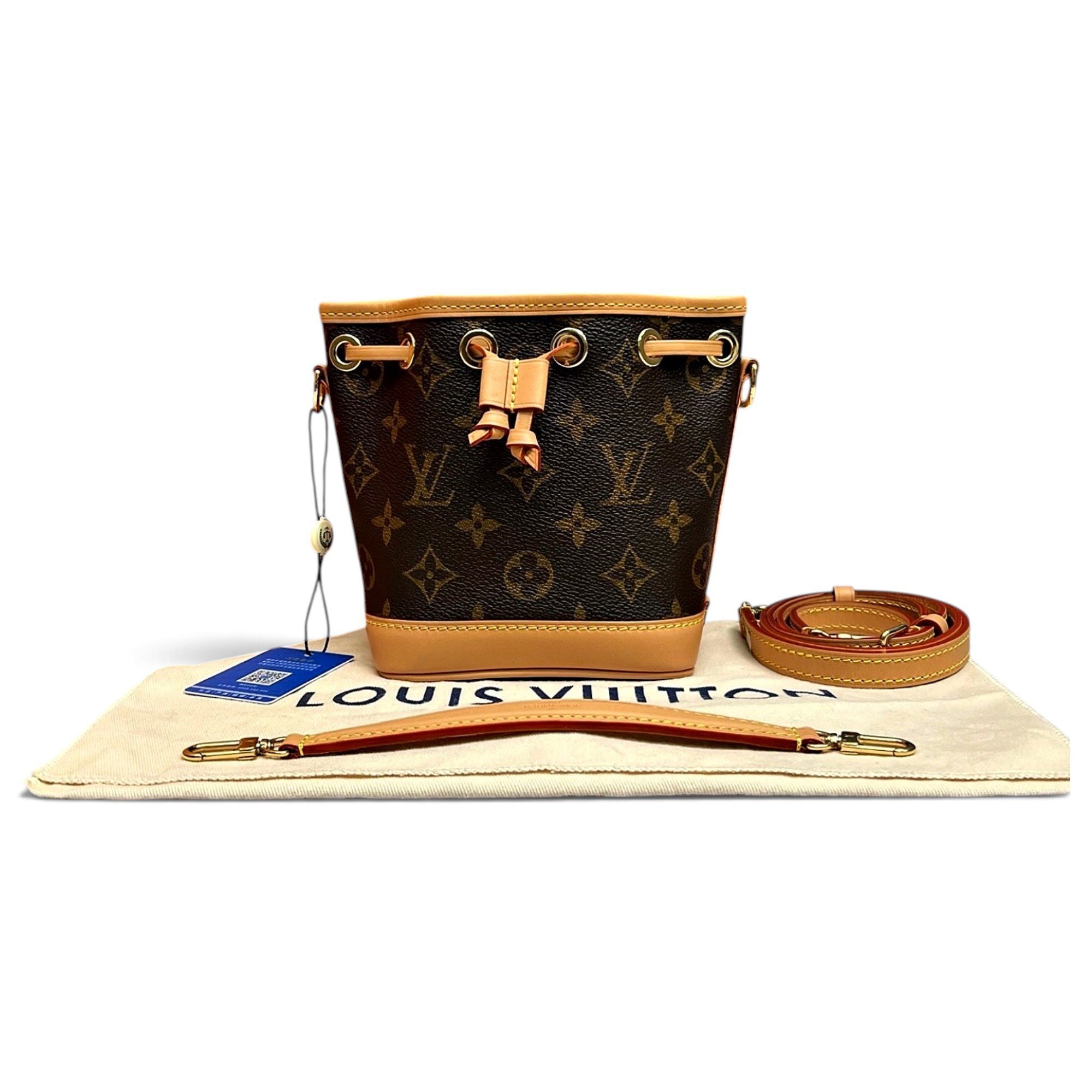 Nano Noé leather crossbody bag