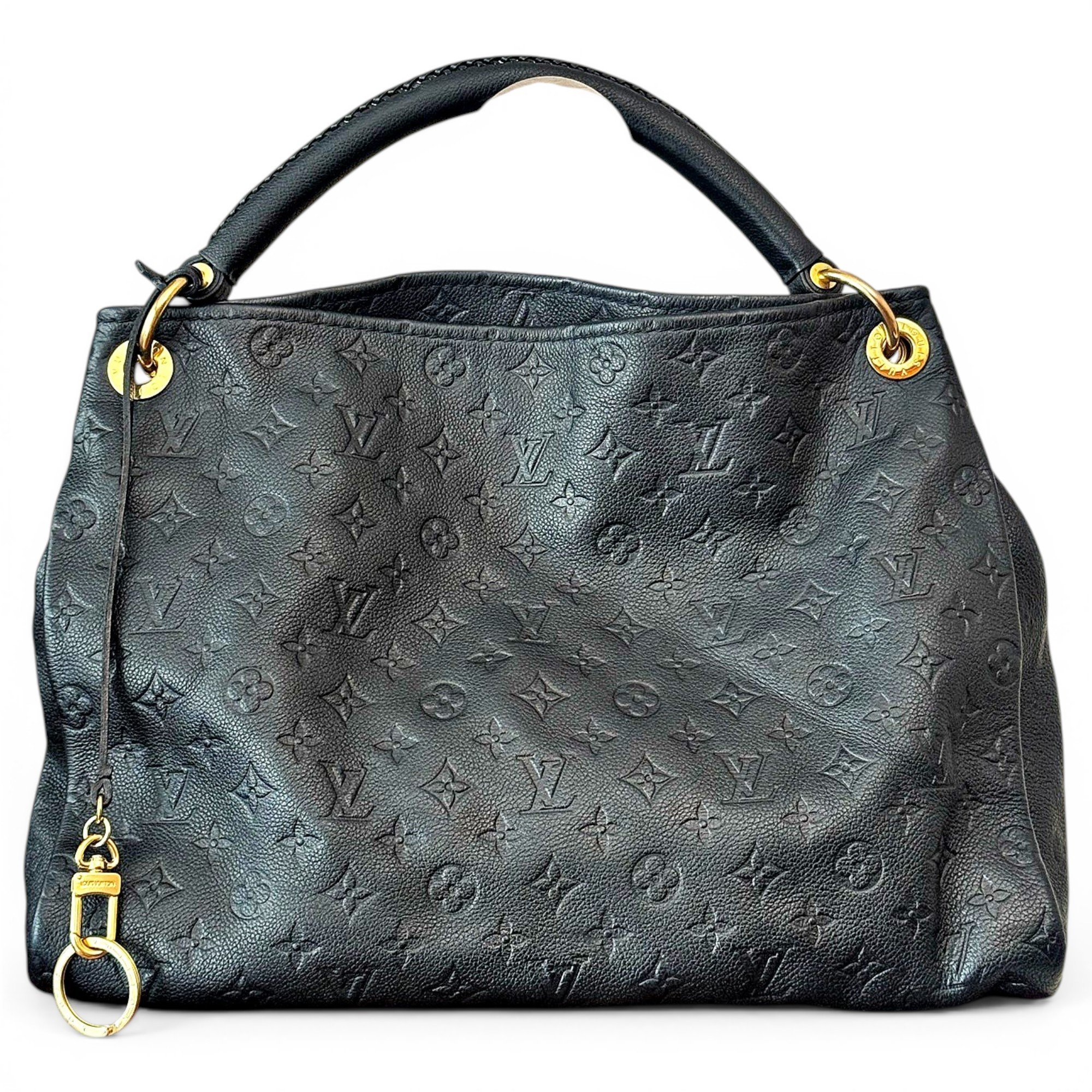 Artsy leather handbag