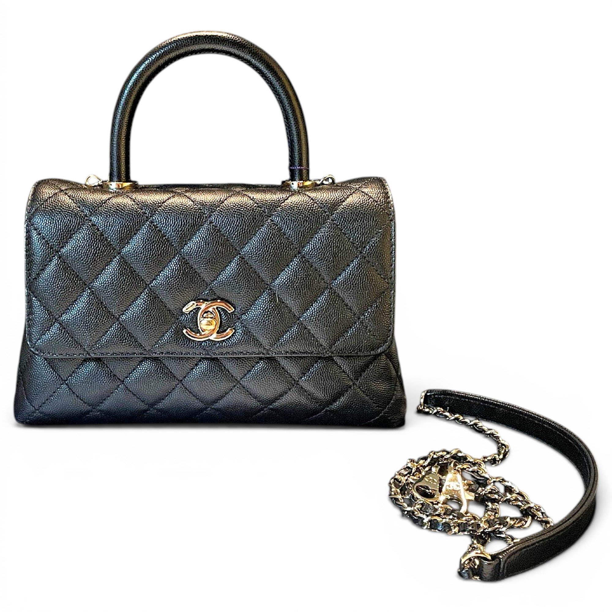 Coco Handle leather handbag