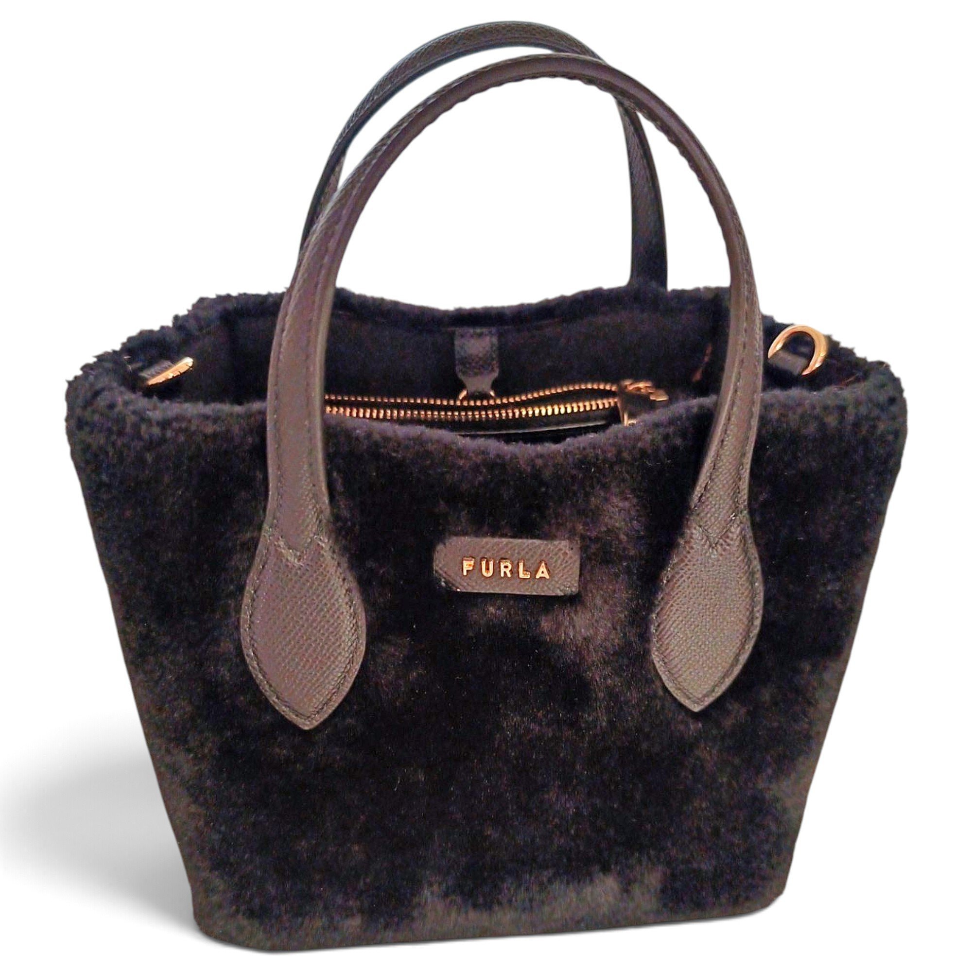 Furla Faux fur handbag