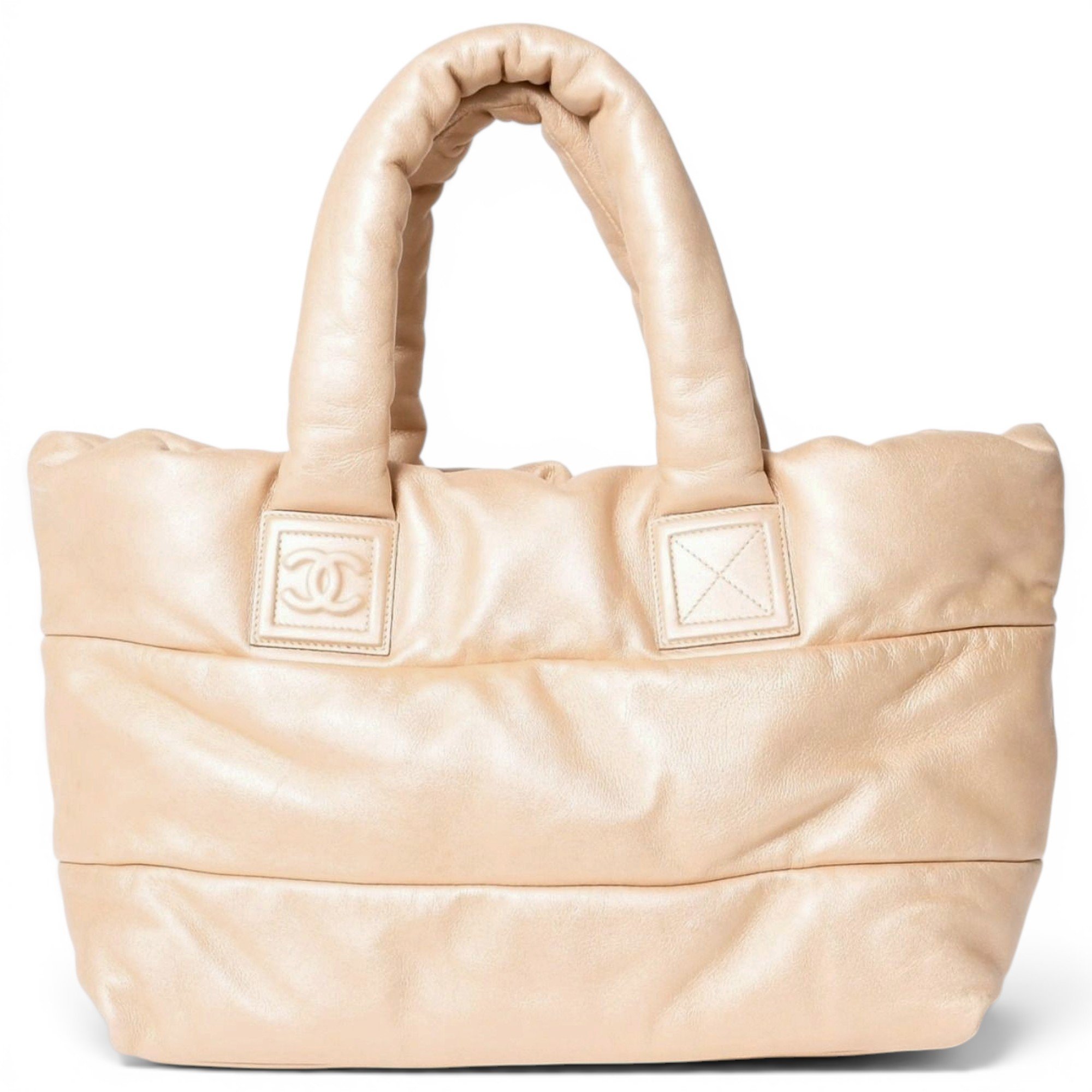 Cocoon leather tote