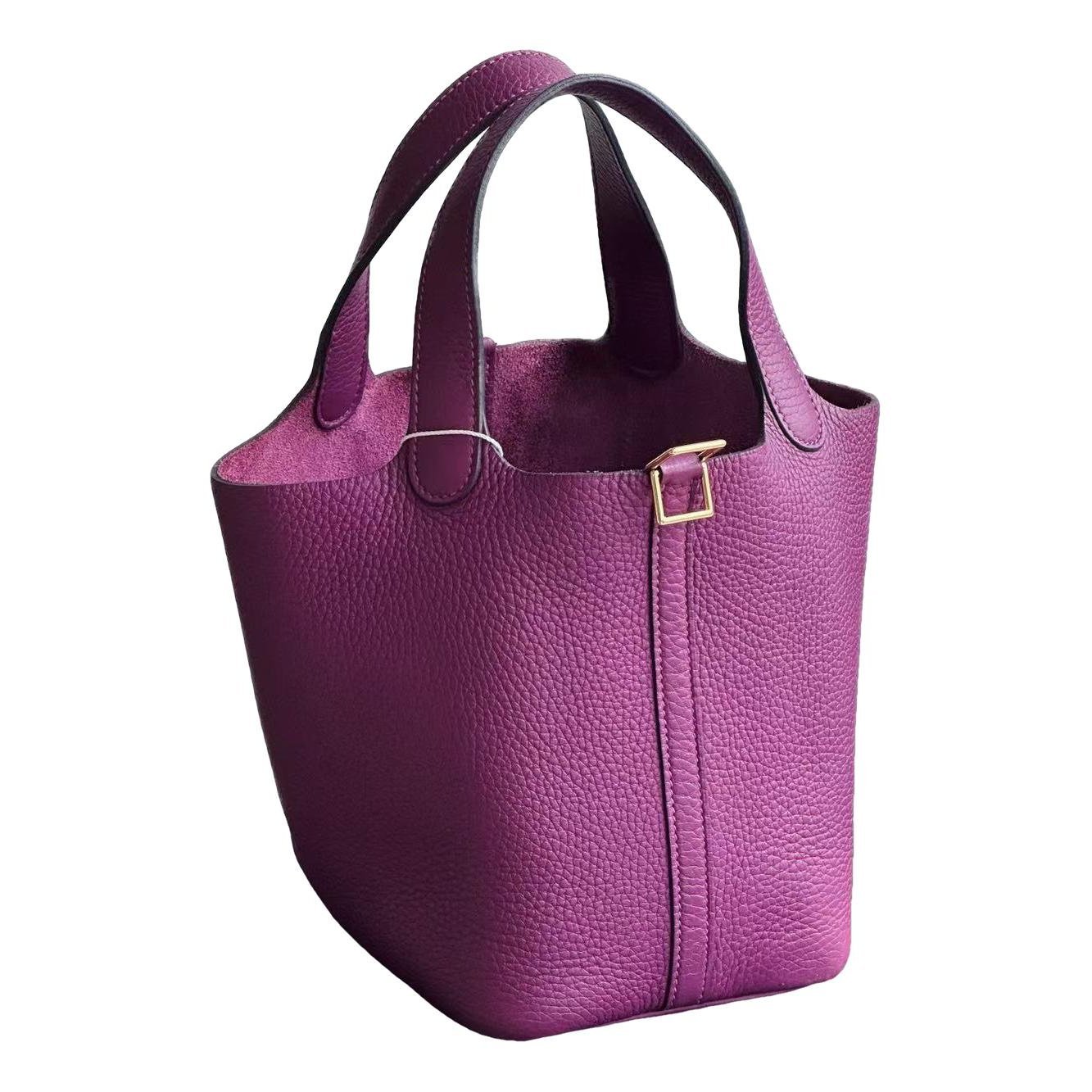 Picotin leather handbag