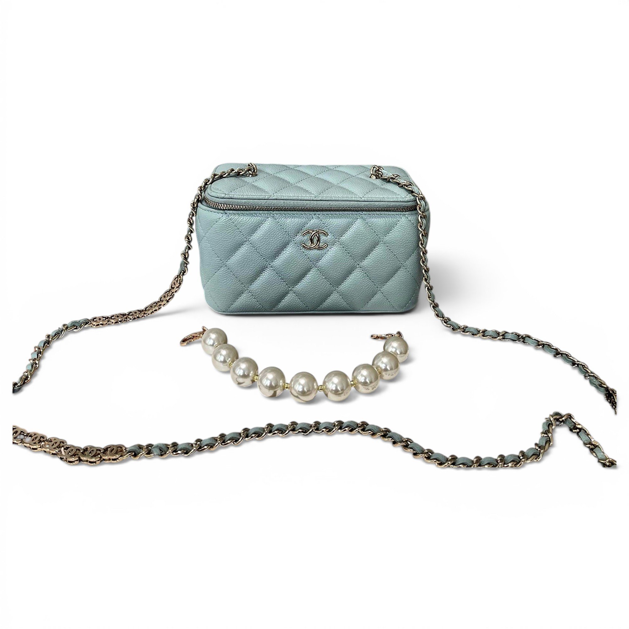 Trendy CC Vanity leather handbag
