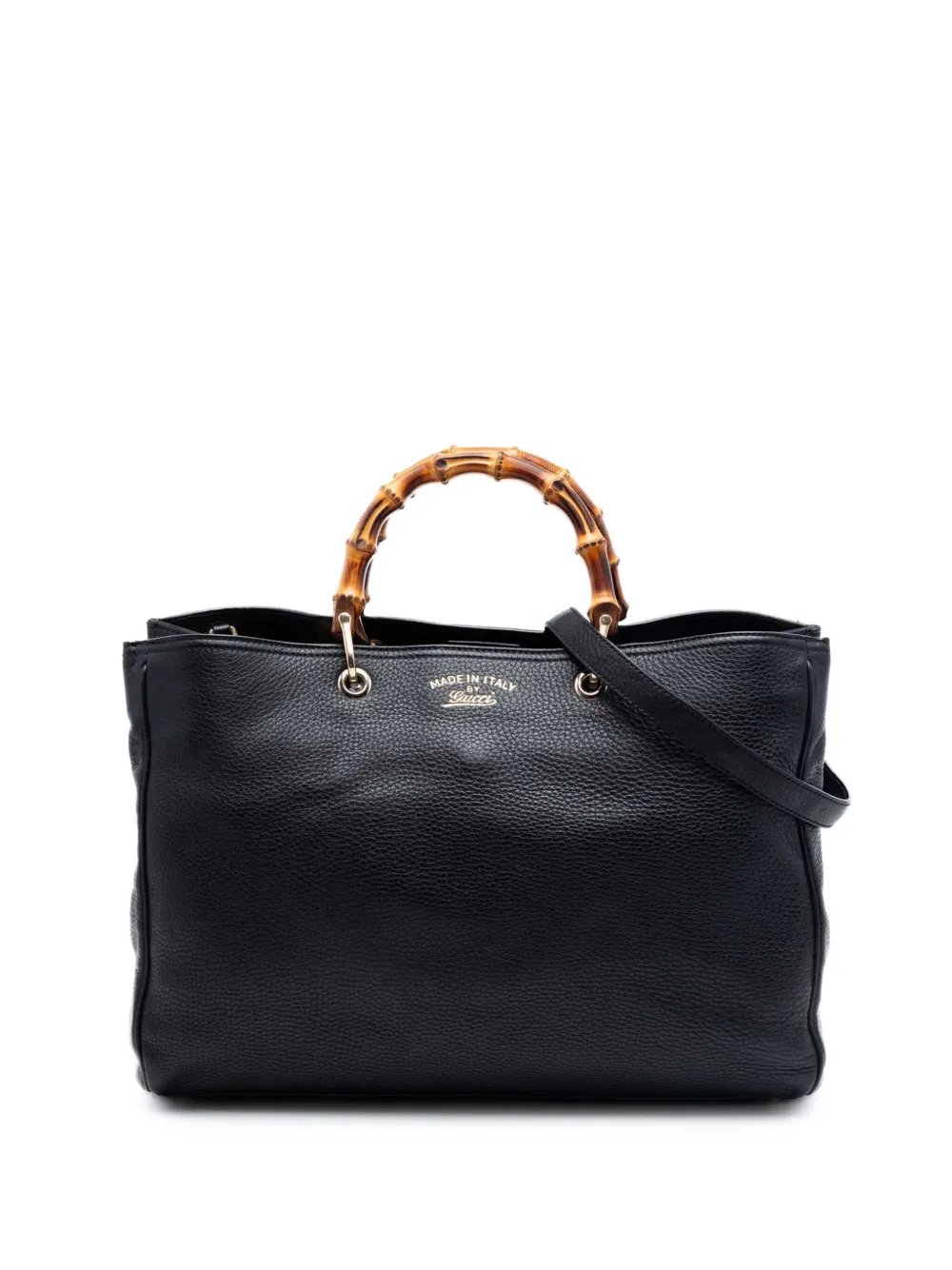 2016-2026 Large Calfskin Bamboo Shopper satchel