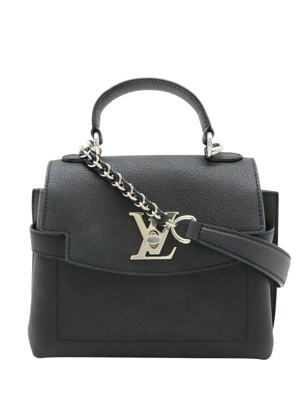 2021-2026 Grained Calfskin Mini LockMe Ever satchel