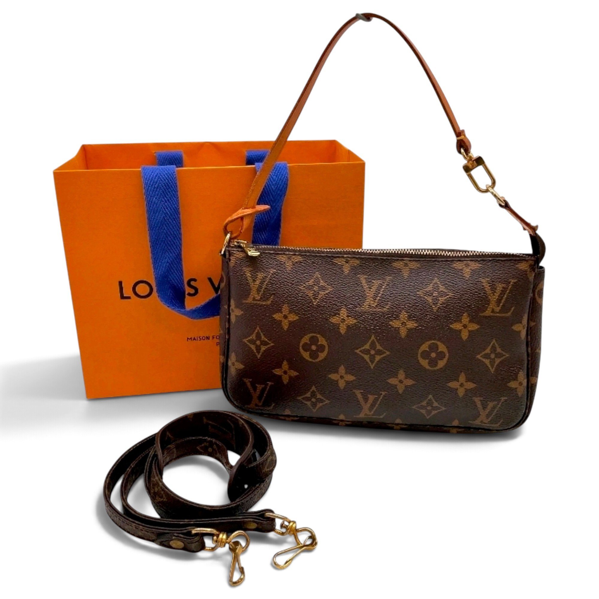 Louis Vuitton Pochette Accessoire leather handbag