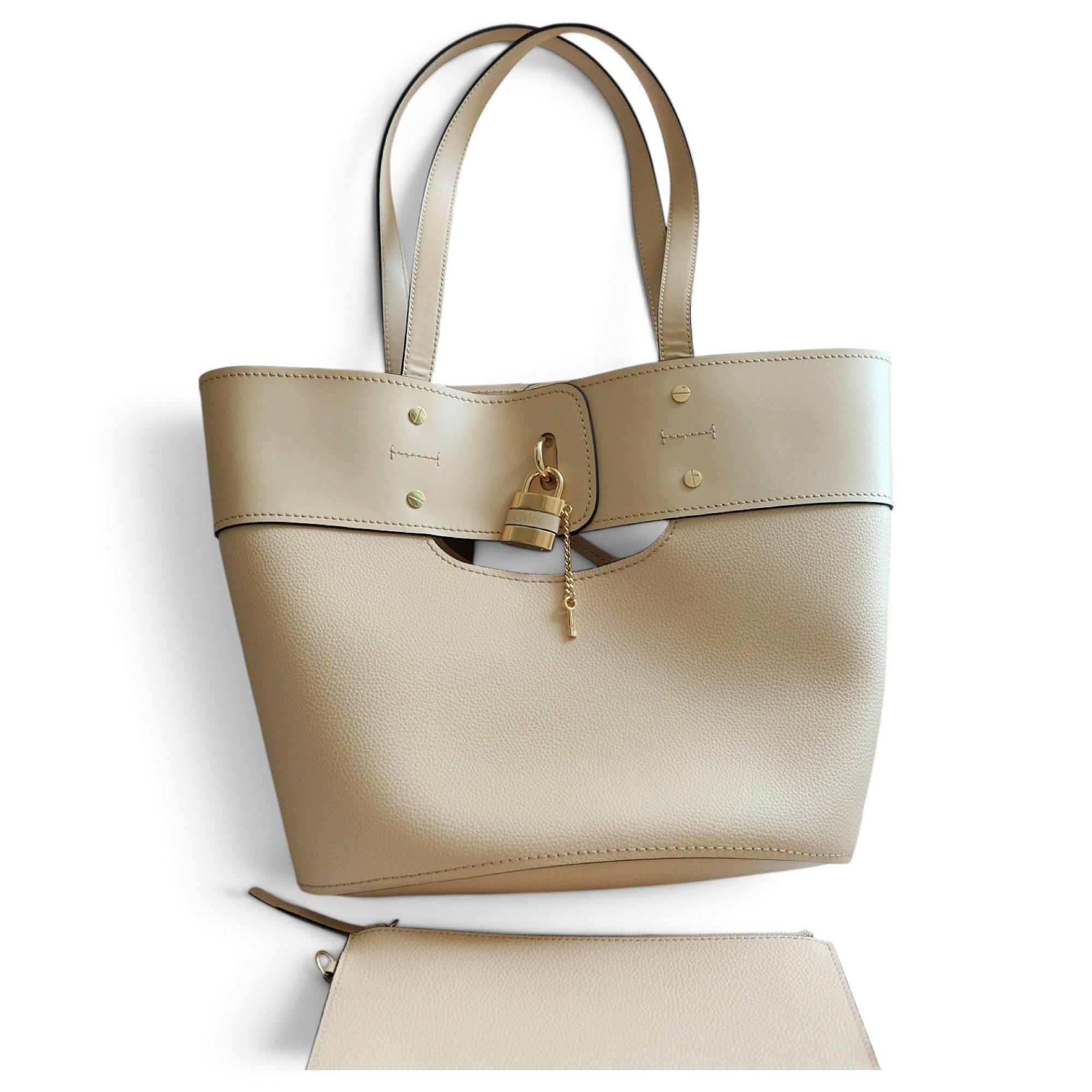 Leather tote
